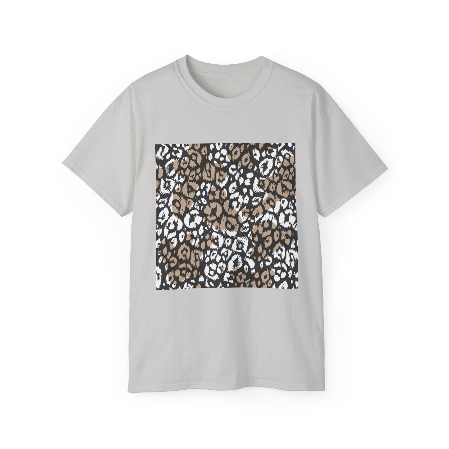 Leopard Print Unisex Ultra Cotton Tee - Casual Chic Style for Every Occasion
