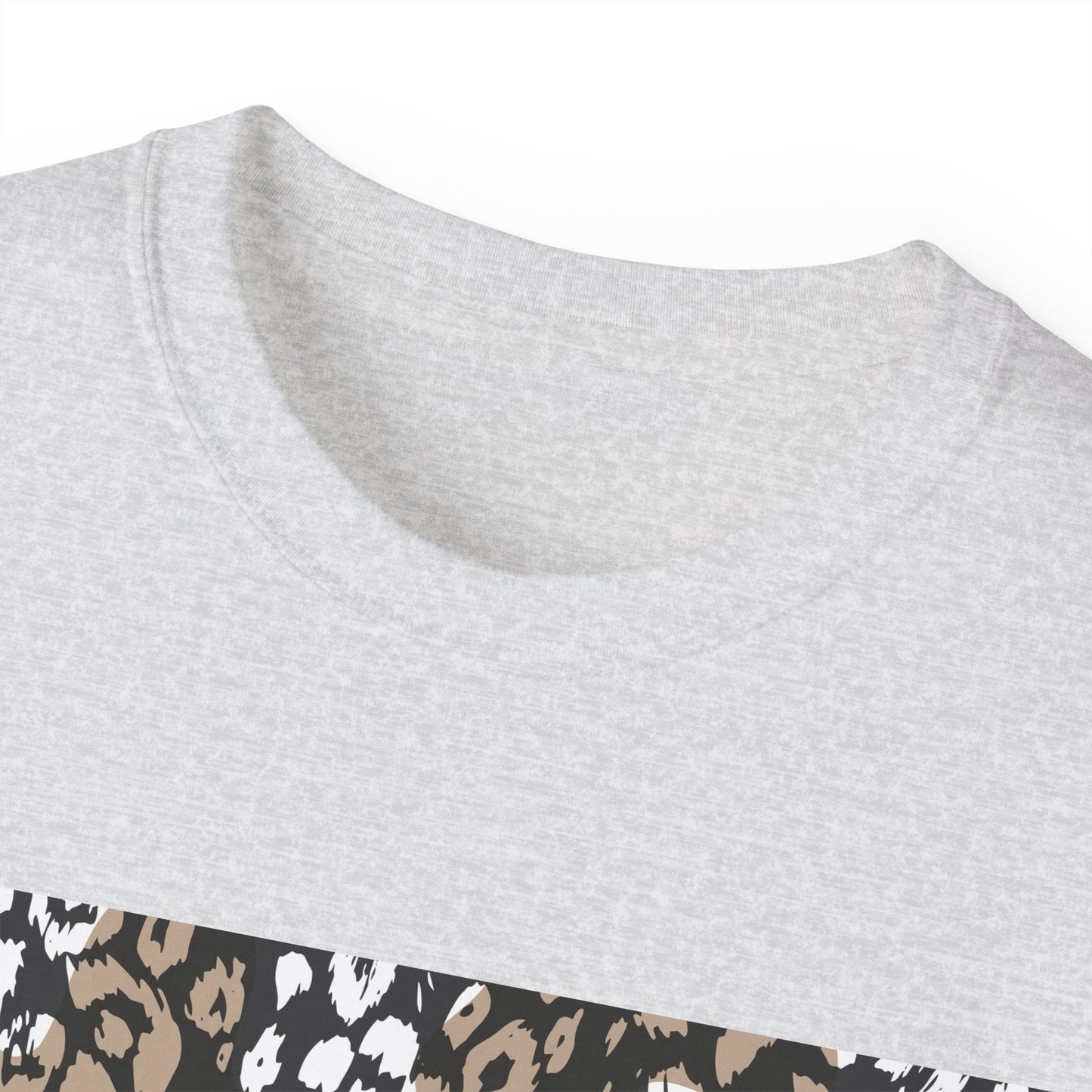 Leopard Print Unisex Ultra Cotton Tee - Casual Chic Style for Every Occasion
