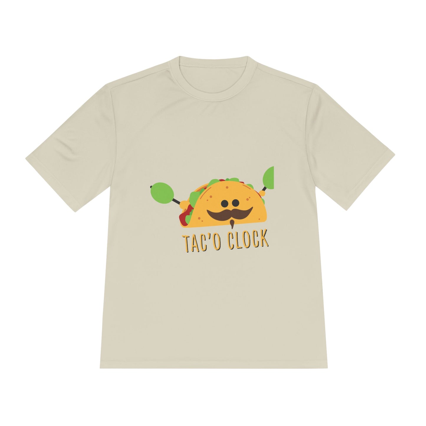 Unisex Taco Clock Moisture Wicking Tee - Fun Foodie Shirt for Casual Wear