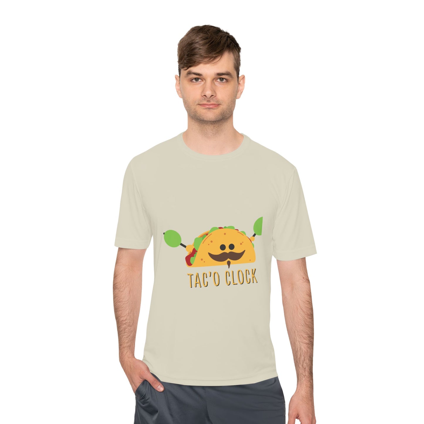 Unisex Taco Clock Moisture Wicking Tee - Fun Foodie Shirt for Casual Wear