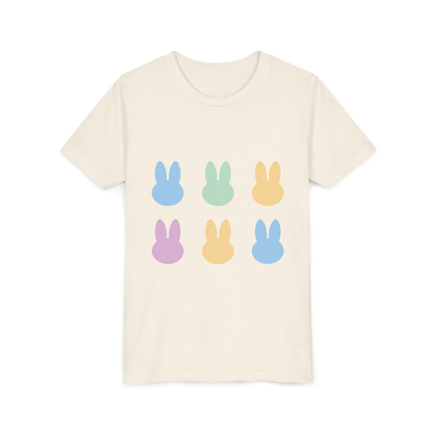 Colorful Bunny Youth Short Sleeve Tee - Fun Spring & Easter Shirt