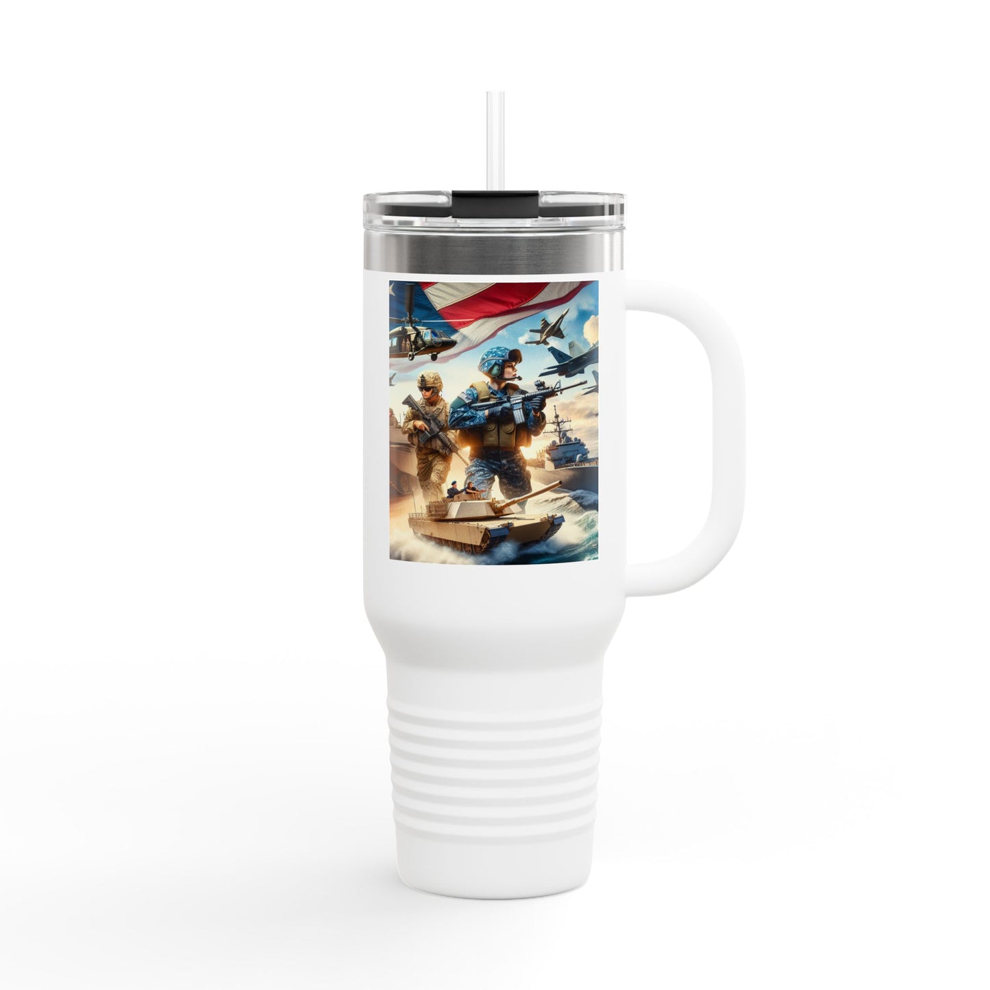 Patriotic Insulated Travel Mug - 40oz for Adventurers