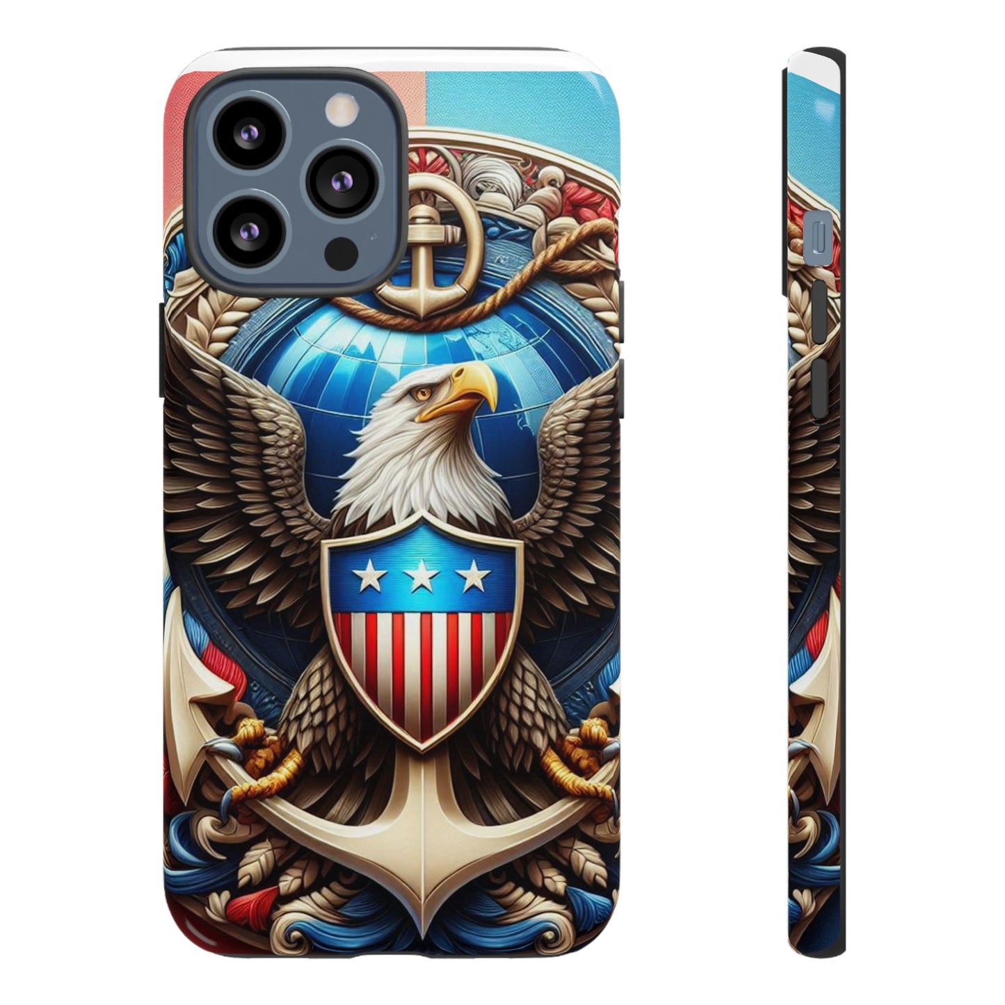 Bold Eagle Phone Case - Patriotic Design for USA and Military Fans