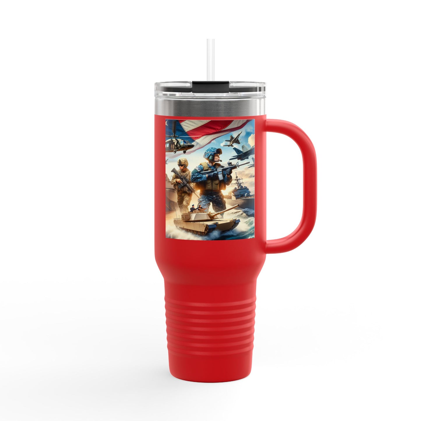 Patriotic Insulated Travel Mug - 40oz for Adventurers