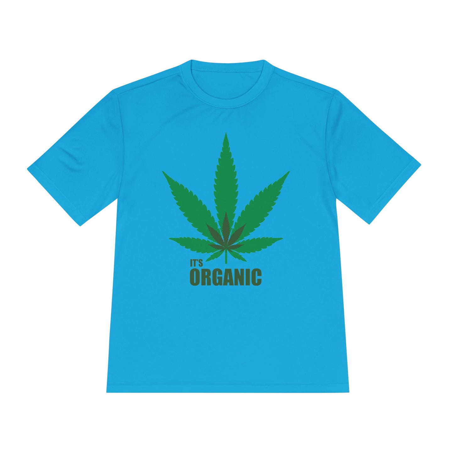 Organic Cannabis Leaf Unisex Moisture Wicking Tee