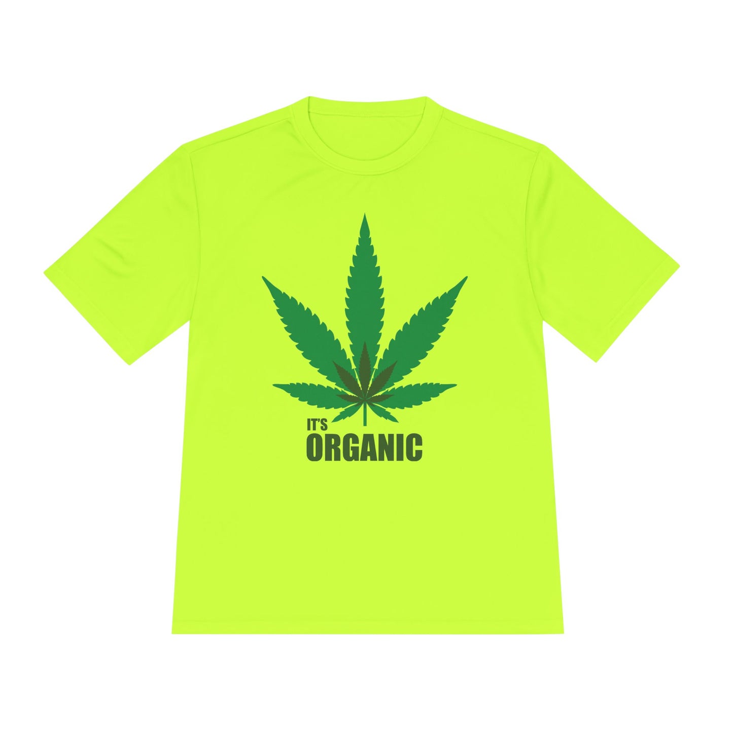 Organic Cannabis Leaf Unisex Moisture Wicking Tee