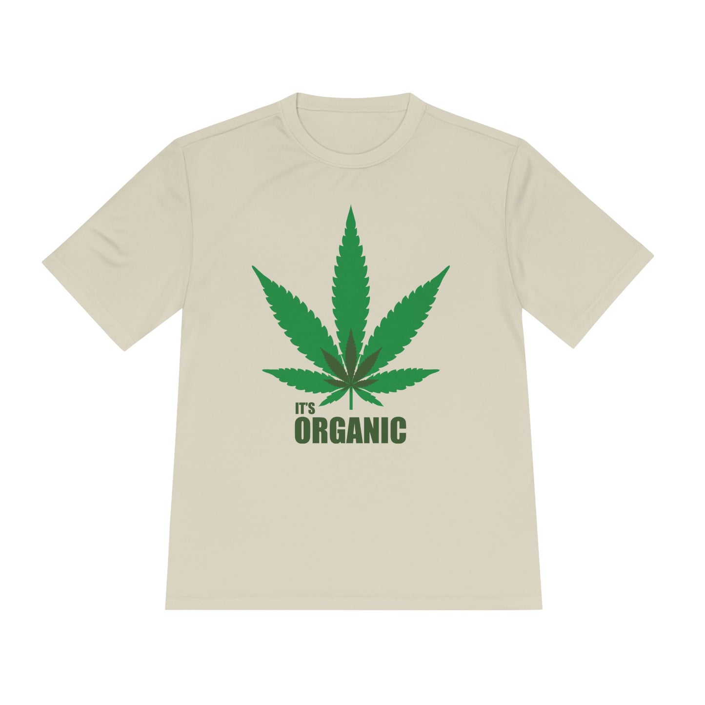 Organic Cannabis Leaf Unisex Moisture Wicking Tee
