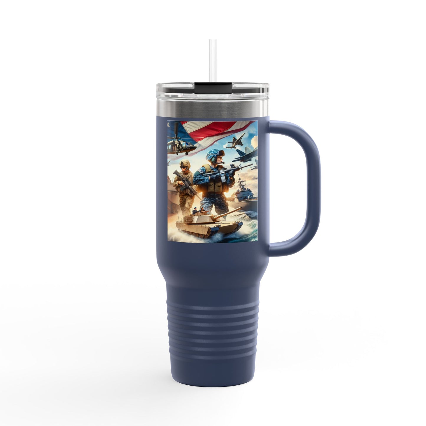 Patriotic Insulated Travel Mug - 40oz for Adventurers