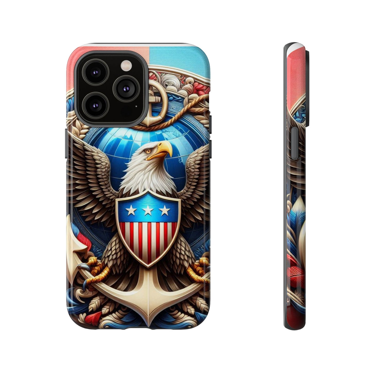 Bold Eagle Phone Case - Patriotic Design for USA and Military Fans