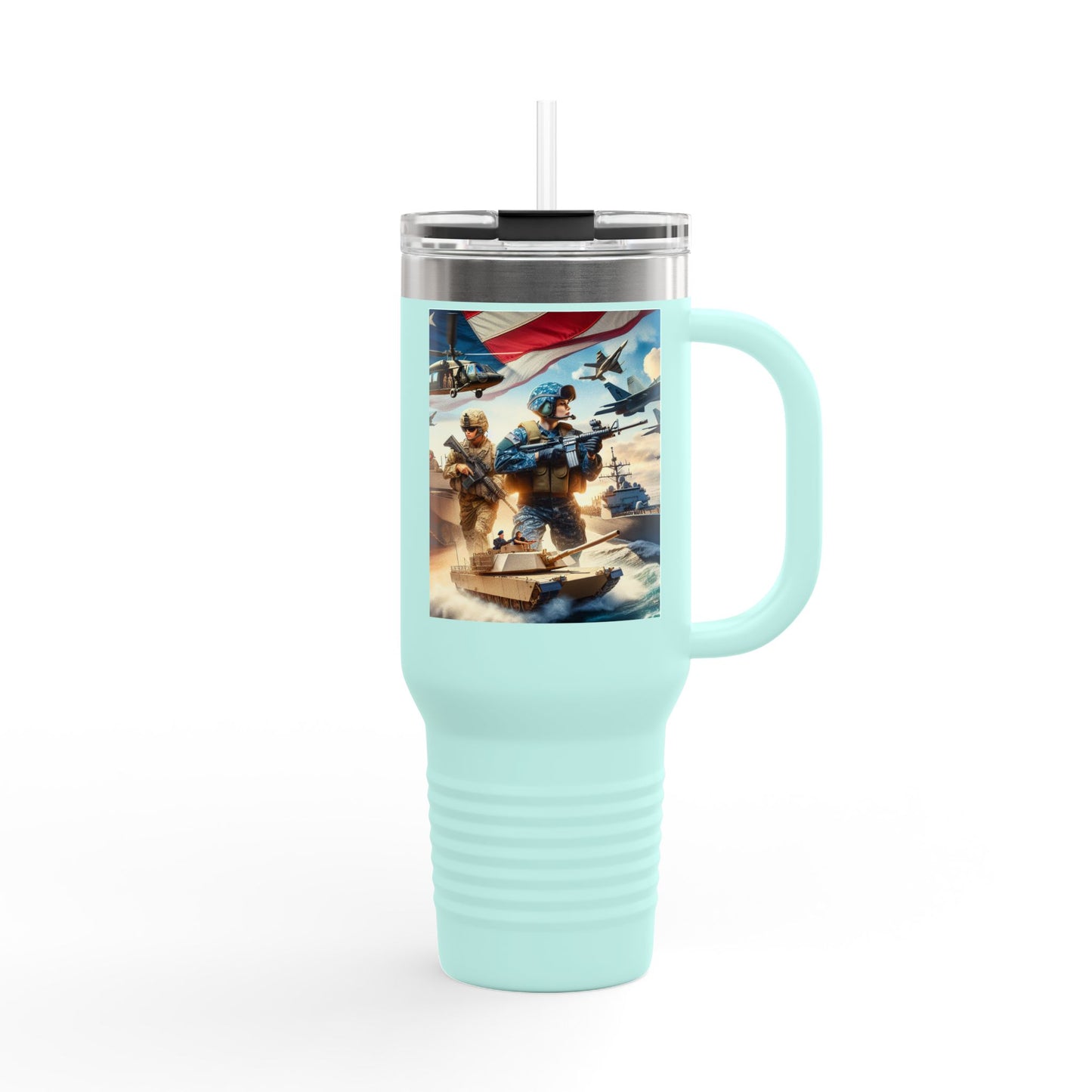 Patriotic Insulated Travel Mug - 40oz for Adventurers