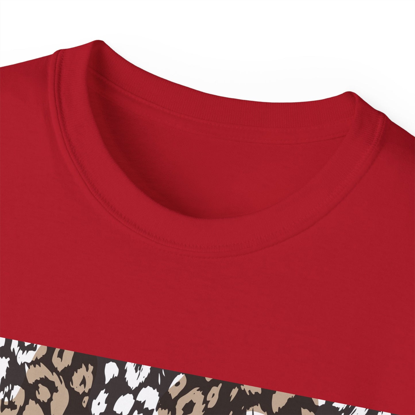 Leopard Print Unisex Ultra Cotton Tee - Casual Chic Style for Every Occasion