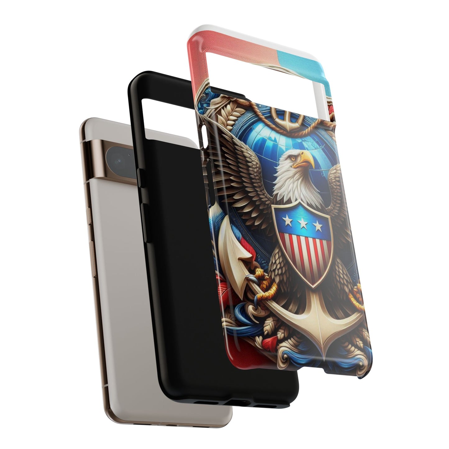 Bold Eagle Phone Case - Patriotic Design for USA and Military Fans