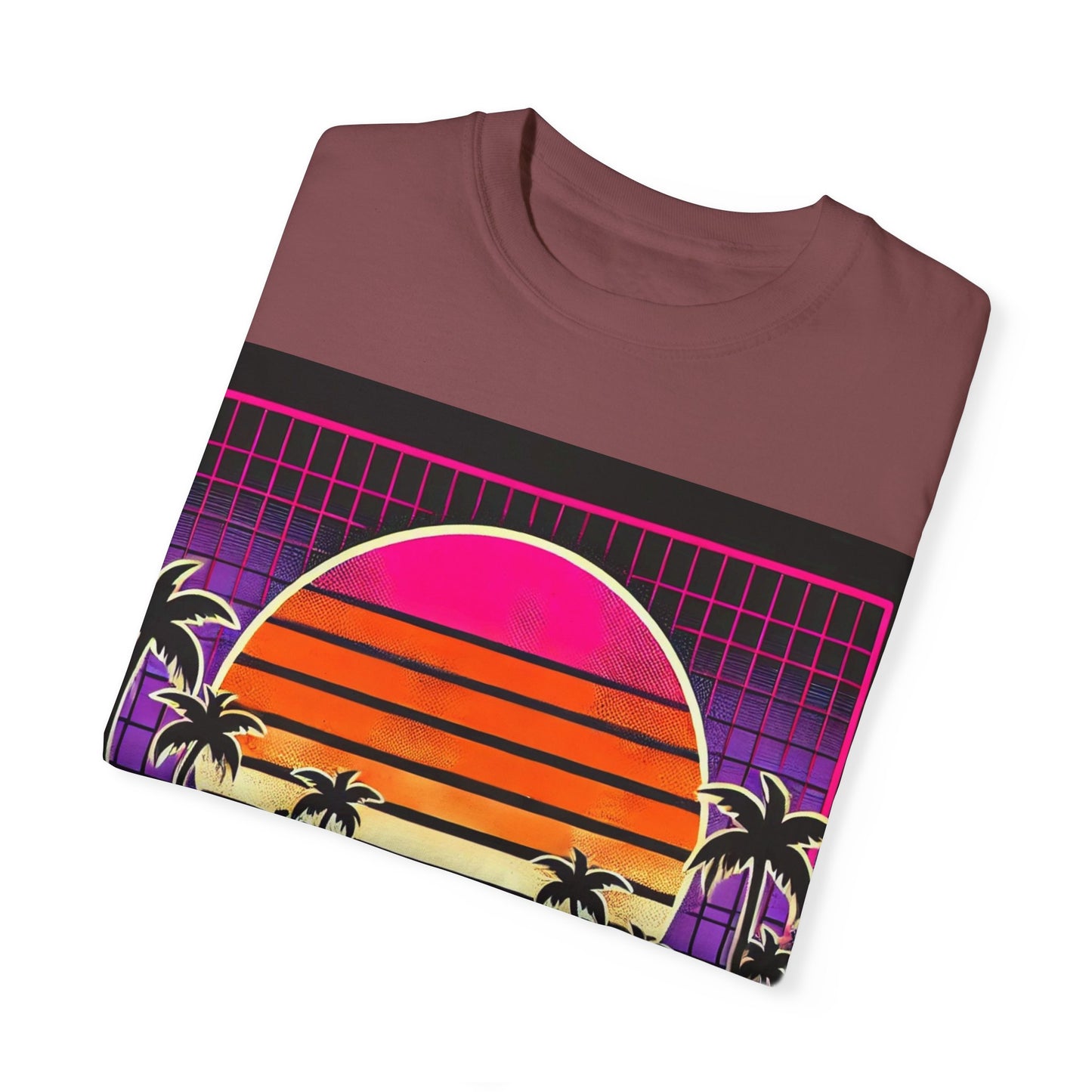 Retro 80's Baby Unisex T-Shirt - Vibrant Sunset Design
