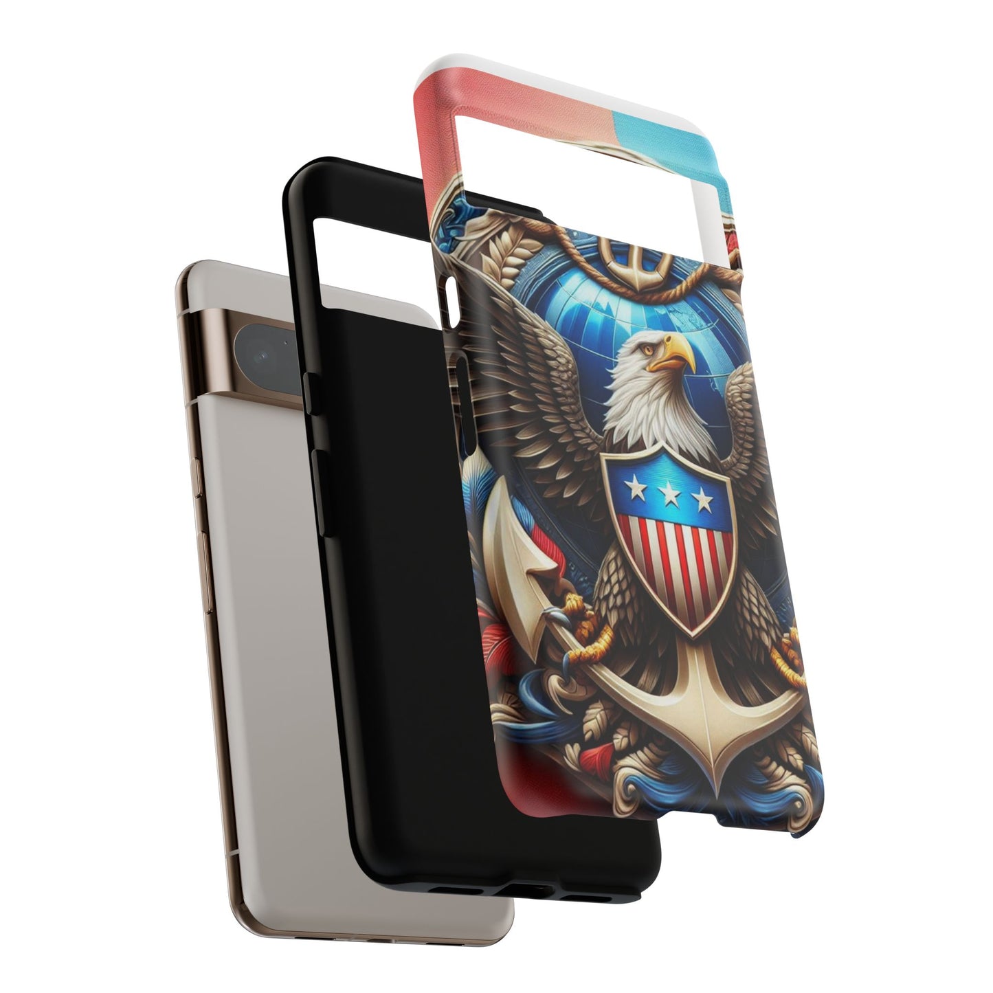 Bold Eagle Phone Case - Patriotic Design for USA and Military Fans