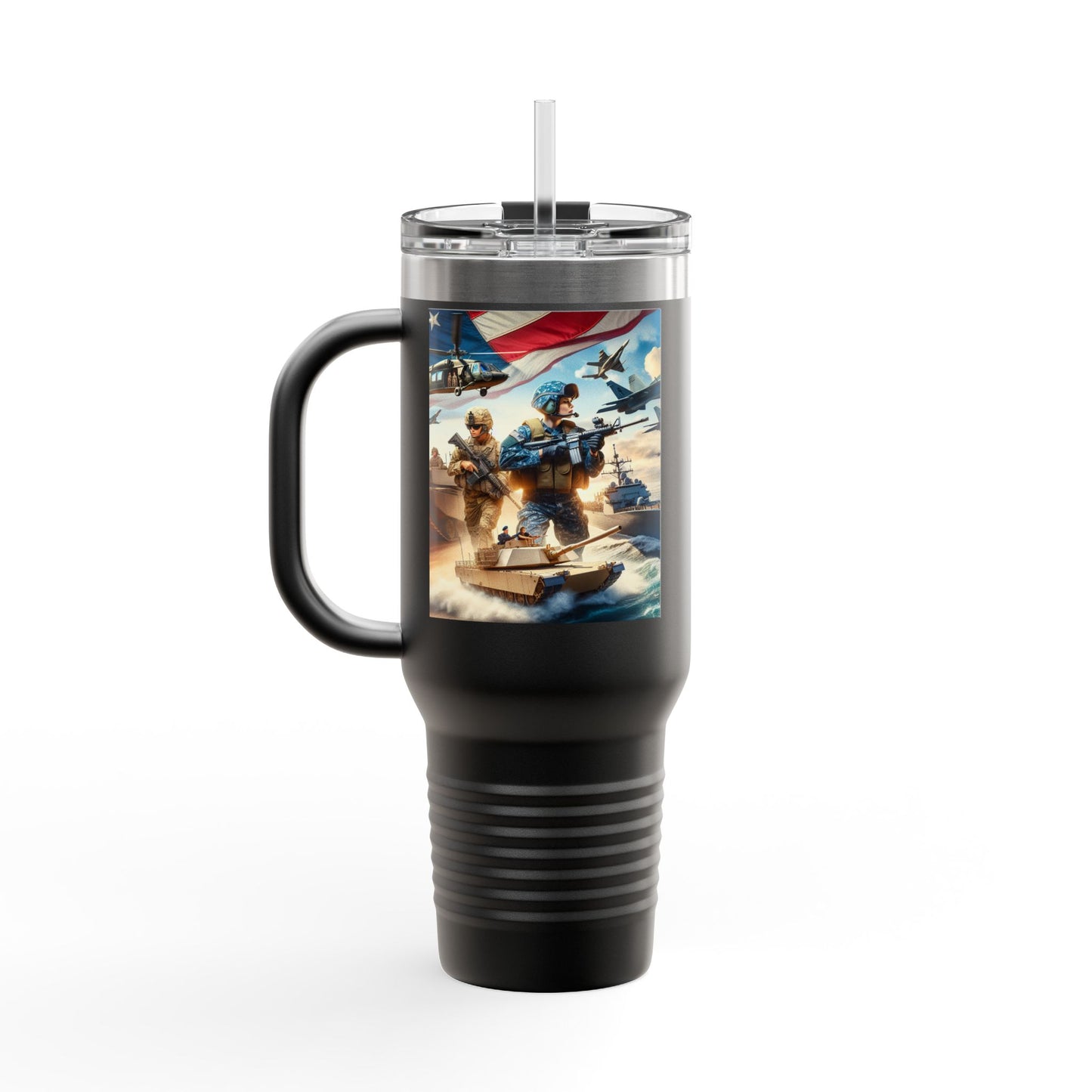 Patriotic Insulated Travel Mug - 40oz for Adventurers