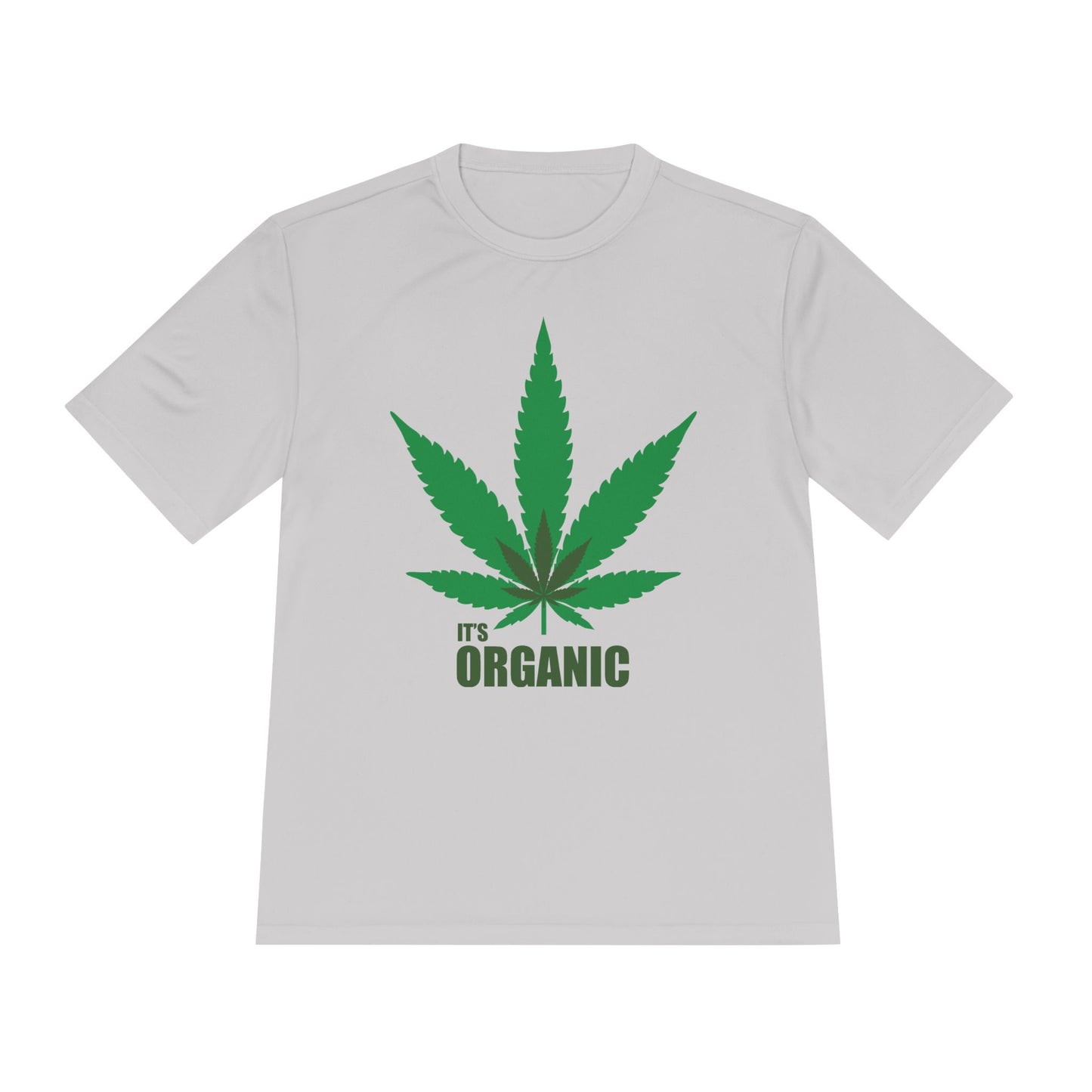 Organic Cannabis Leaf Unisex Moisture Wicking Tee