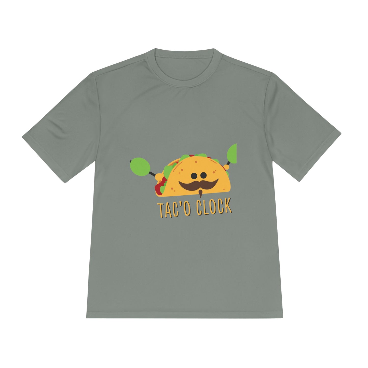 Unisex Taco Clock Moisture Wicking Tee - Fun Foodie Shirt for Casual Wear