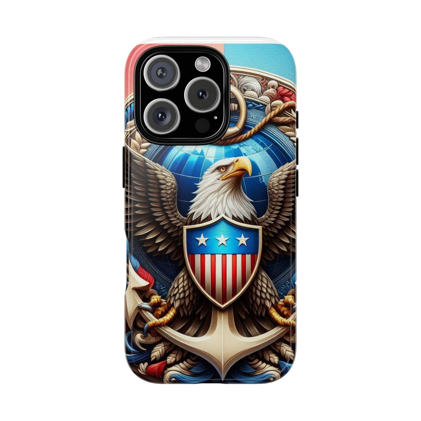 Bold Eagle Phone Case - Patriotic Design for USA and Military Fans