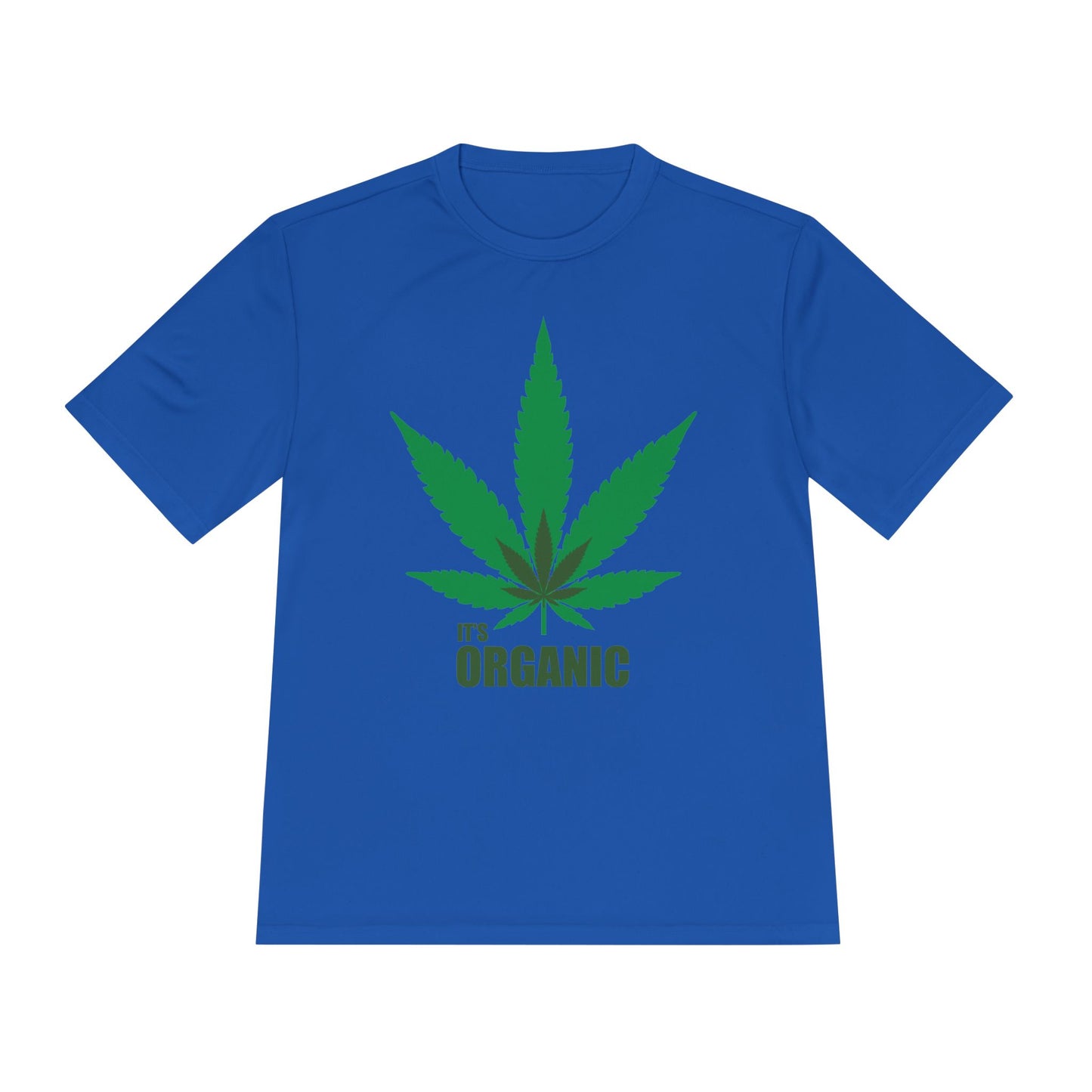 Organic Cannabis Leaf Unisex Moisture Wicking Tee