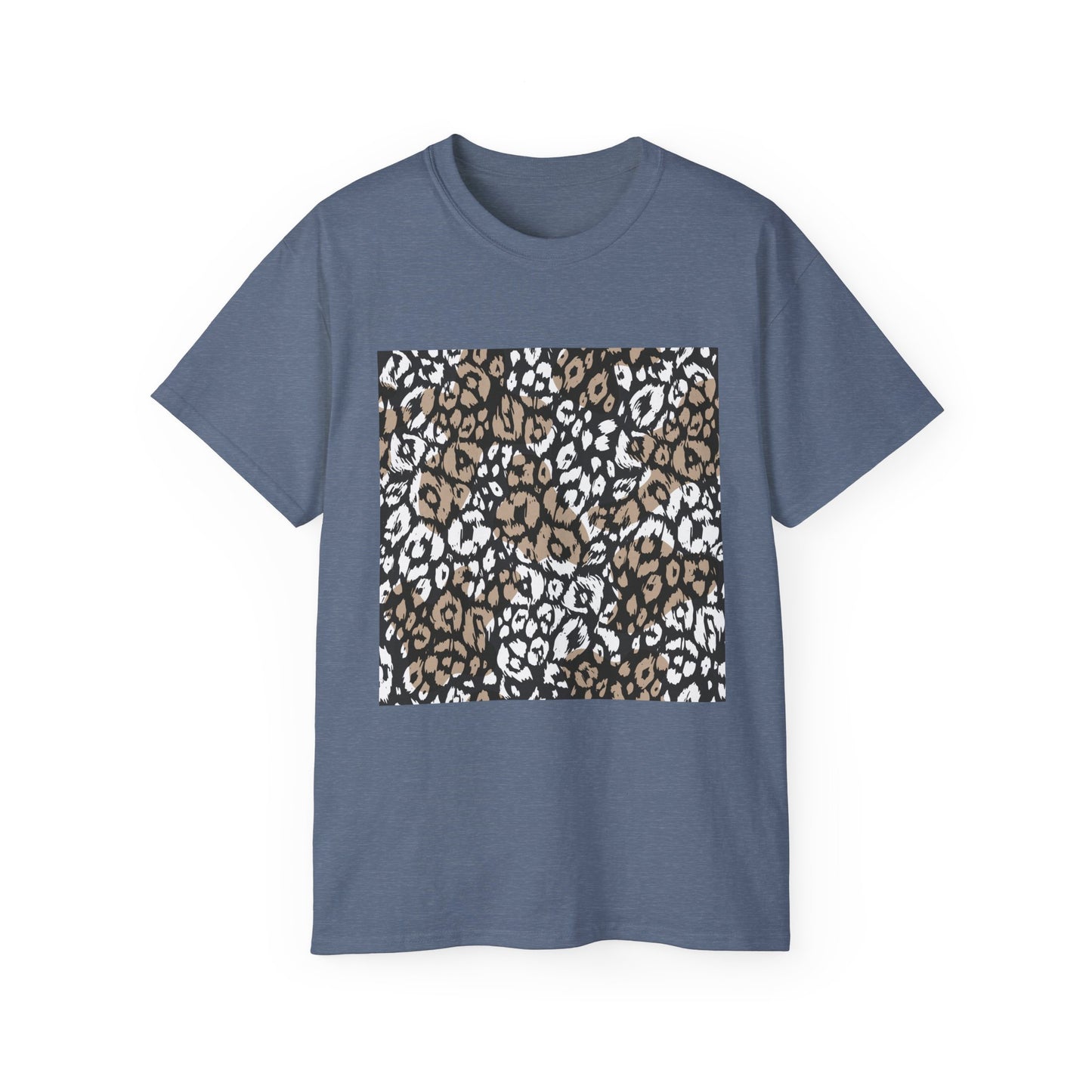 Leopard Print Unisex Ultra Cotton Tee - Casual Chic Style for Every Occasion