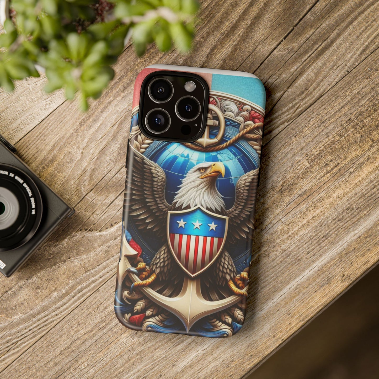 Bold Eagle Phone Case - Patriotic Design for USA and Military Fans