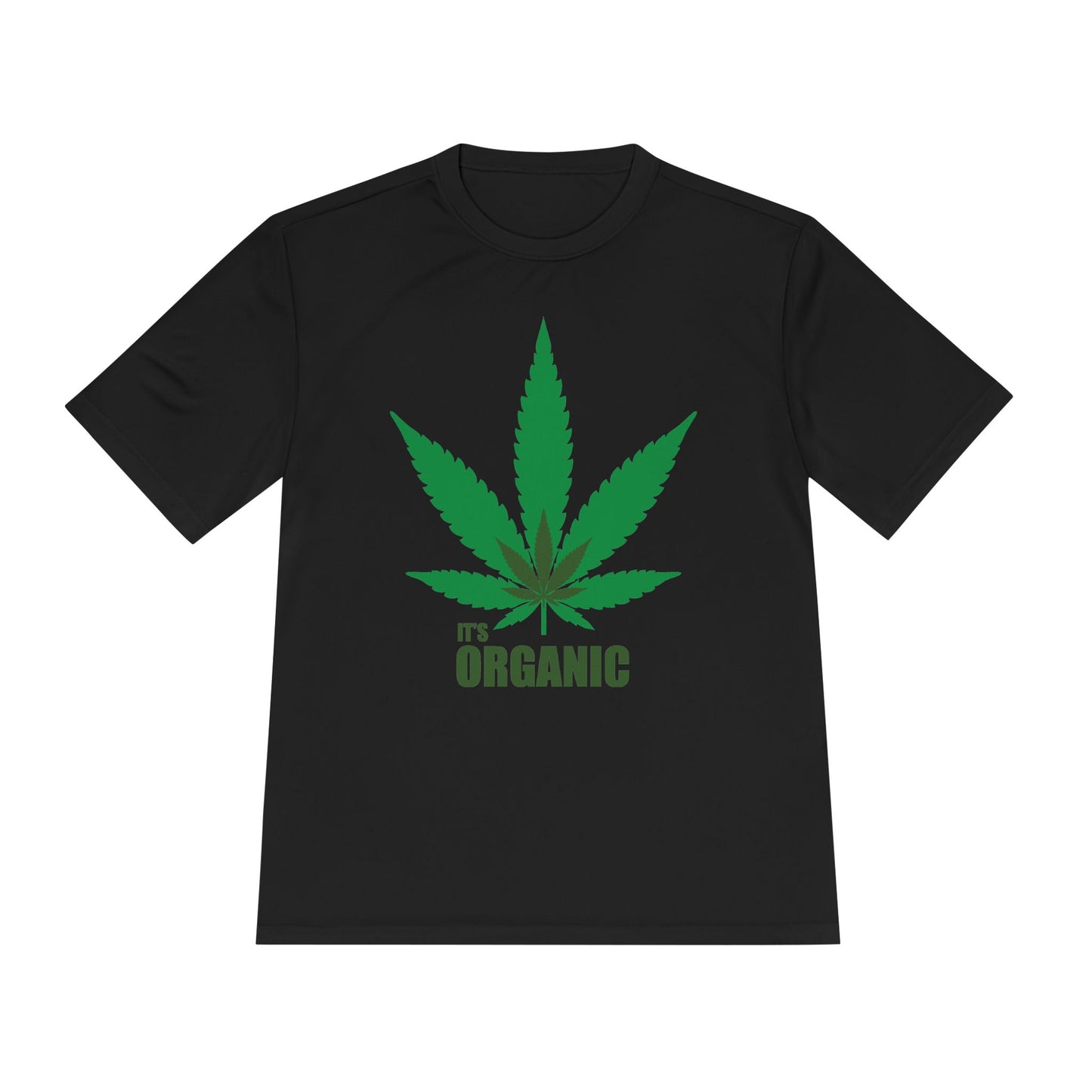 Organic Cannabis Leaf Unisex Moisture Wicking Tee