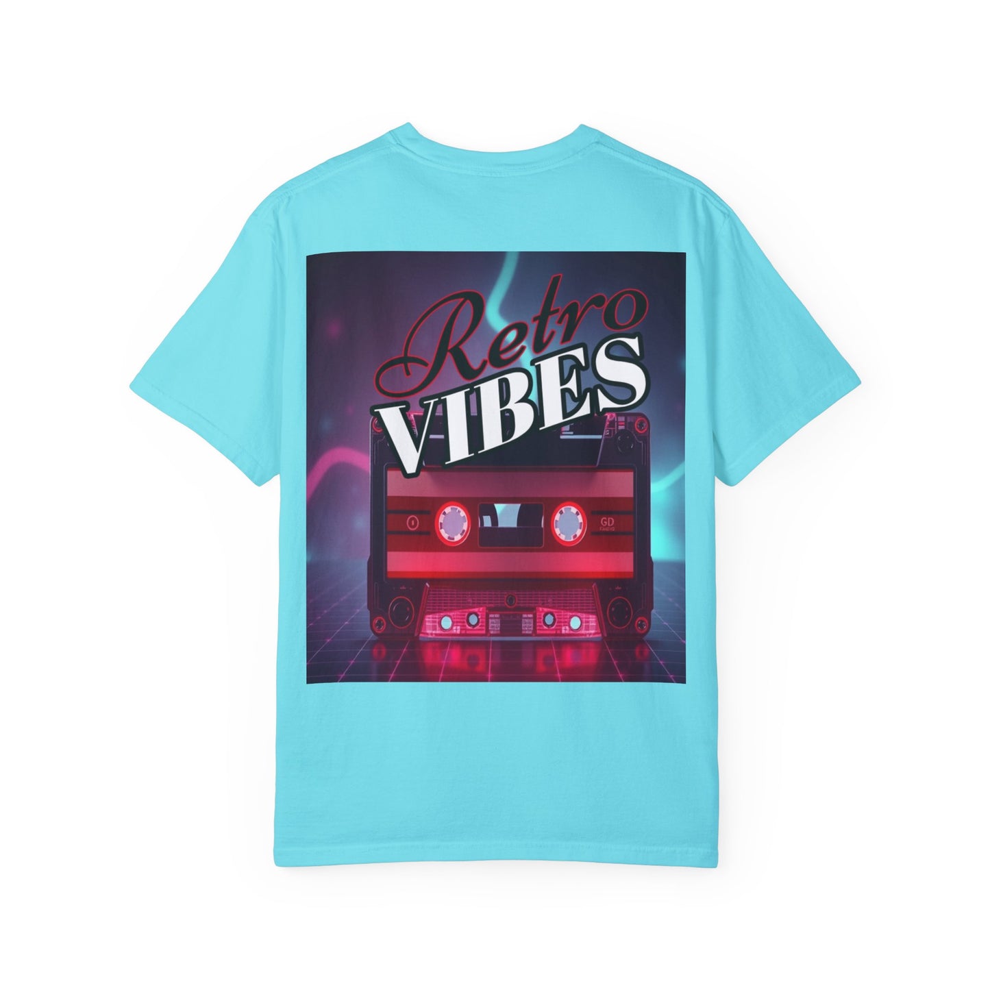 Retro Vibes Unisex Garment-Dyed T-Shirt - Vintage Cassette Design