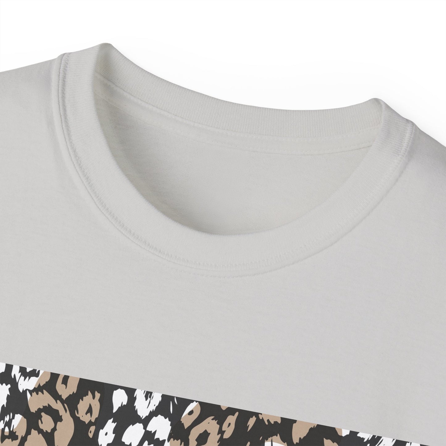 Leopard Print Unisex Ultra Cotton Tee - Casual Chic Style for Every Occasion