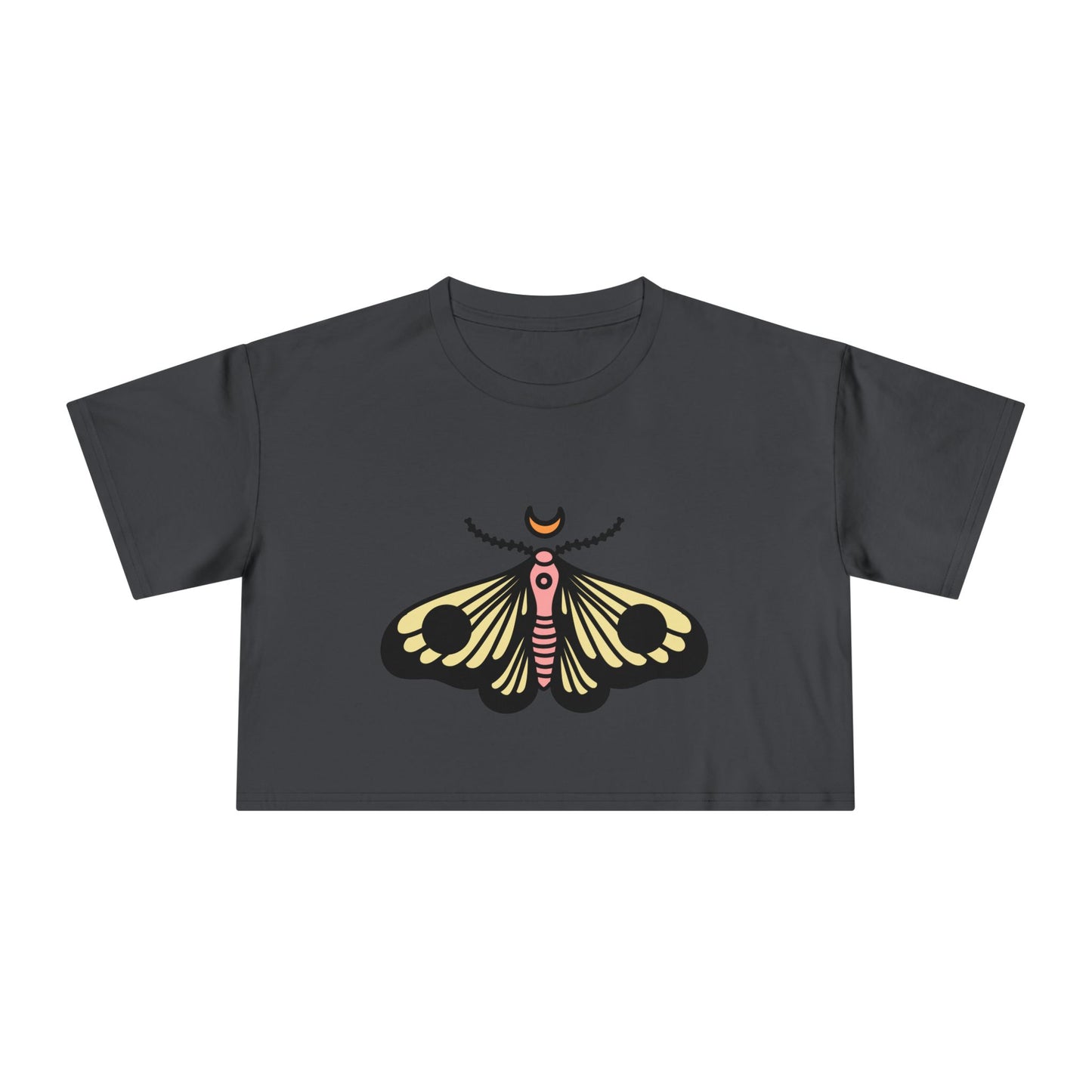 Bohemian Butterfly Women's Crop Tee - Stylish Summer Top