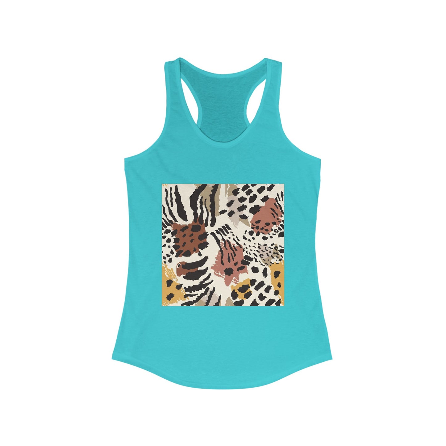 Chic Leopard Print Racerback Tank for Women - Ideal Summer Style