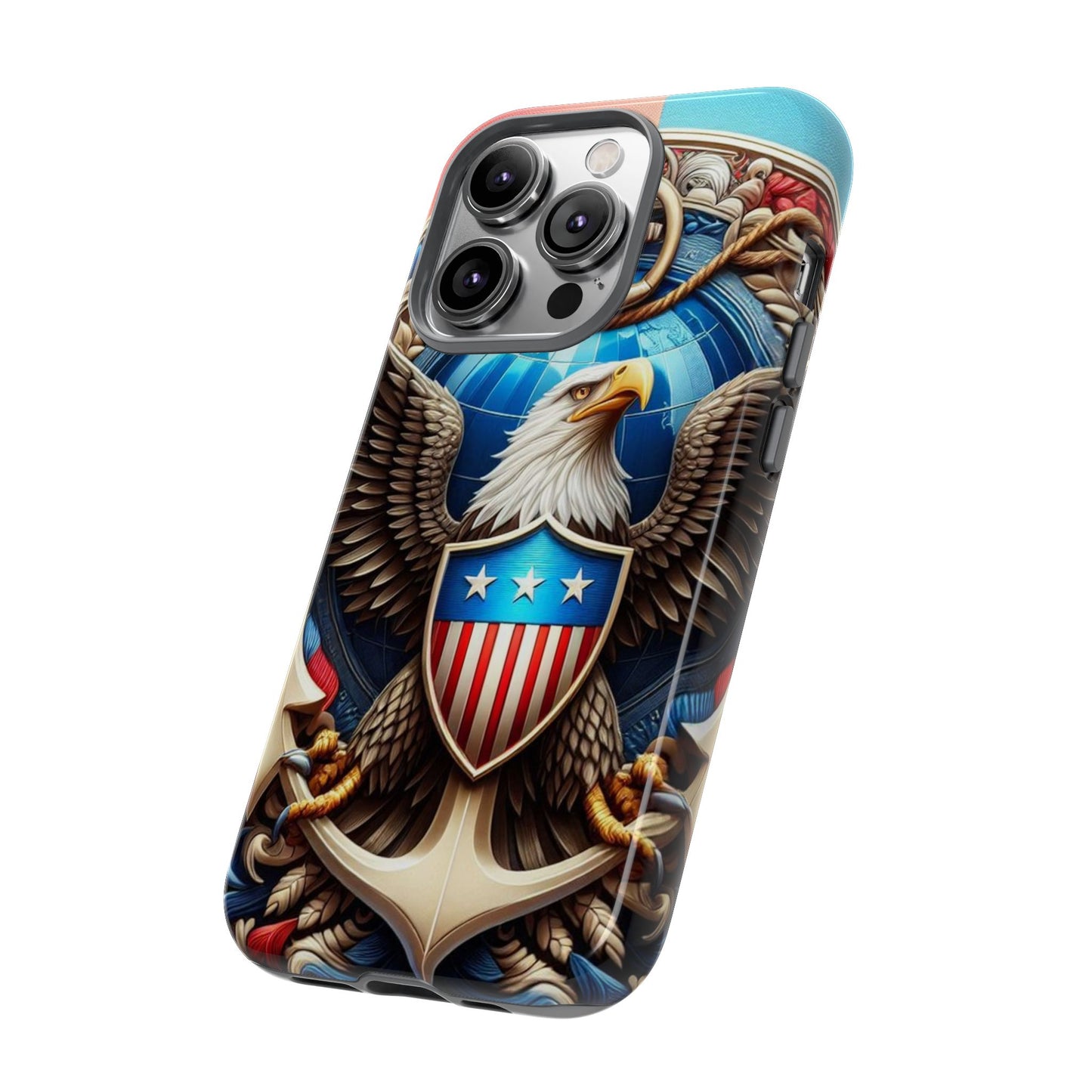 Bold Eagle Phone Case - Patriotic Design for USA and Military Fans