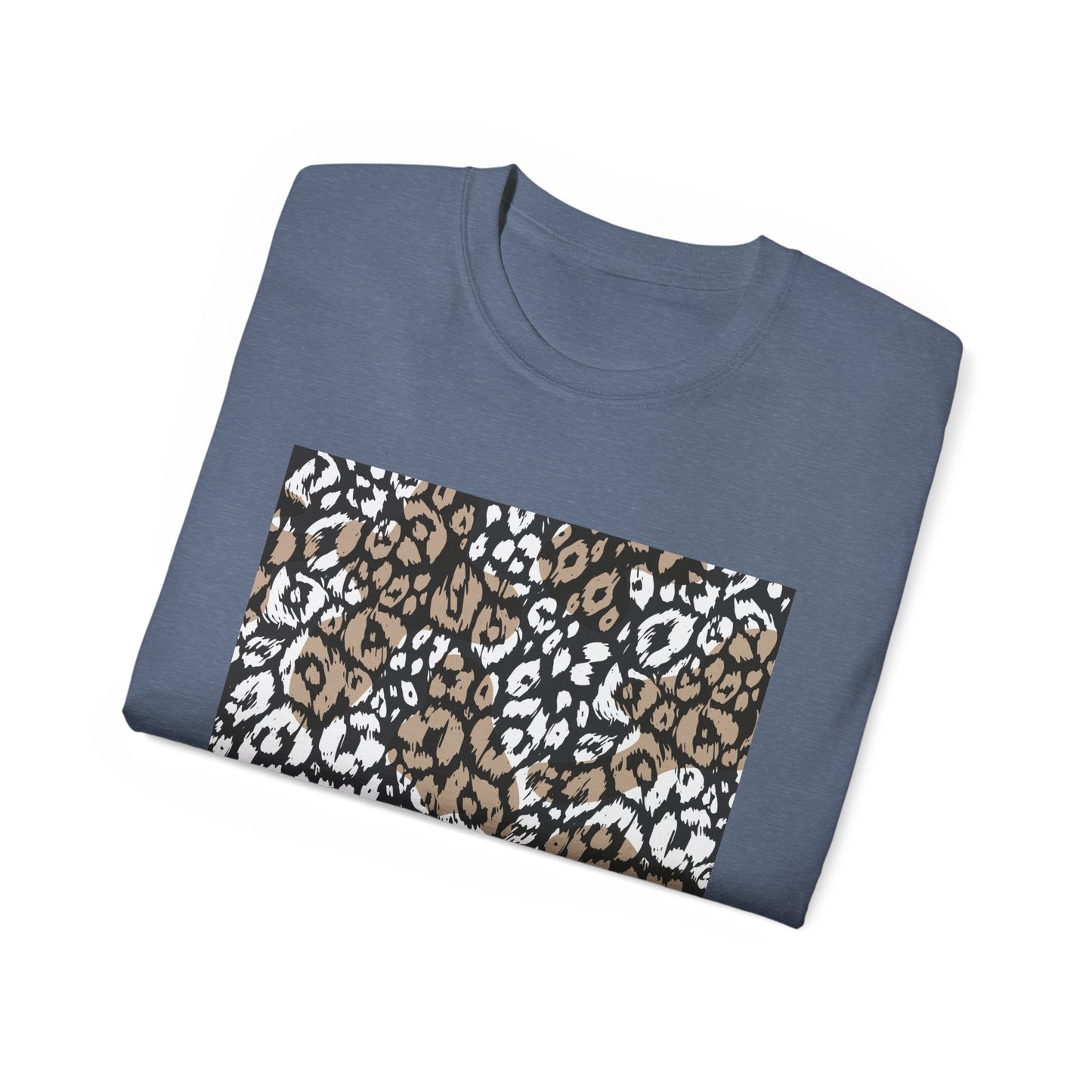 Leopard Print Unisex Ultra Cotton Tee - Casual Chic Style for Every Occasion