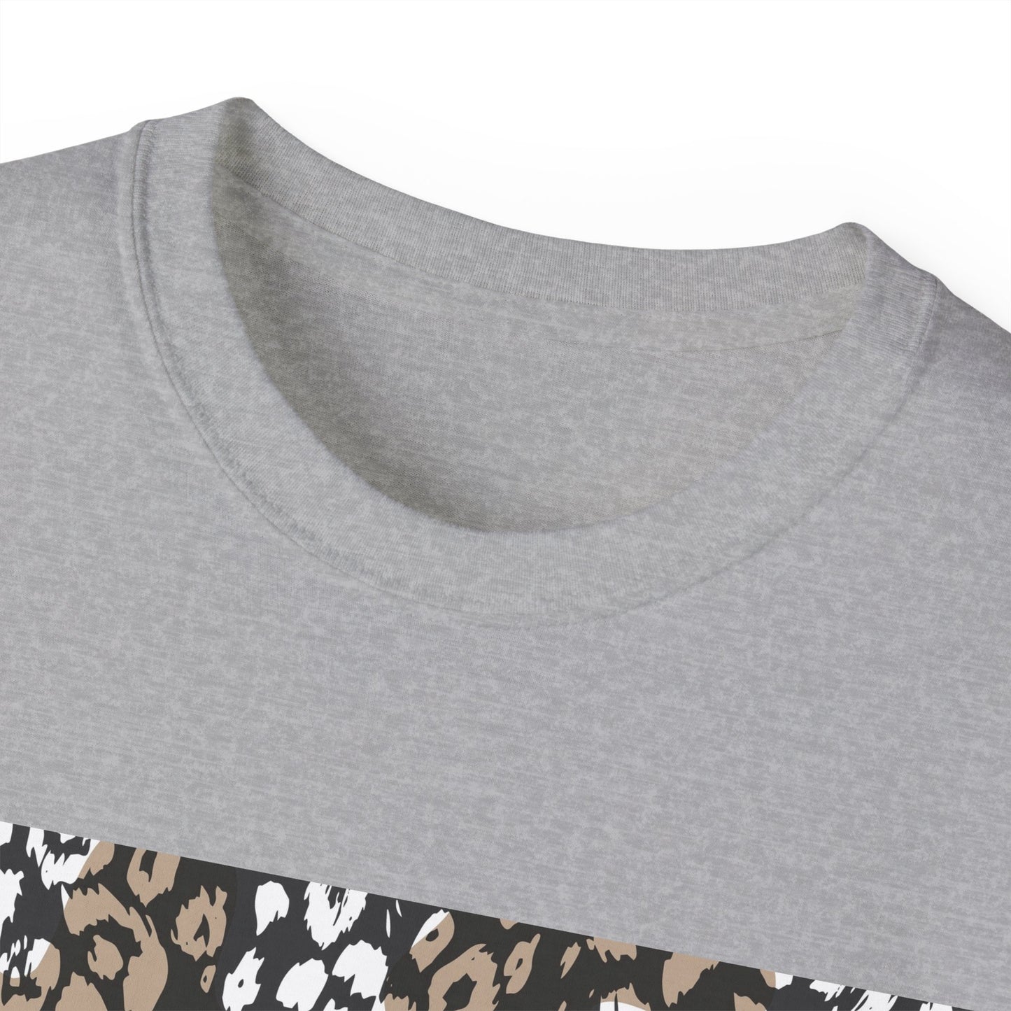Leopard Print Unisex Ultra Cotton Tee - Casual Chic Style for Every Occasion