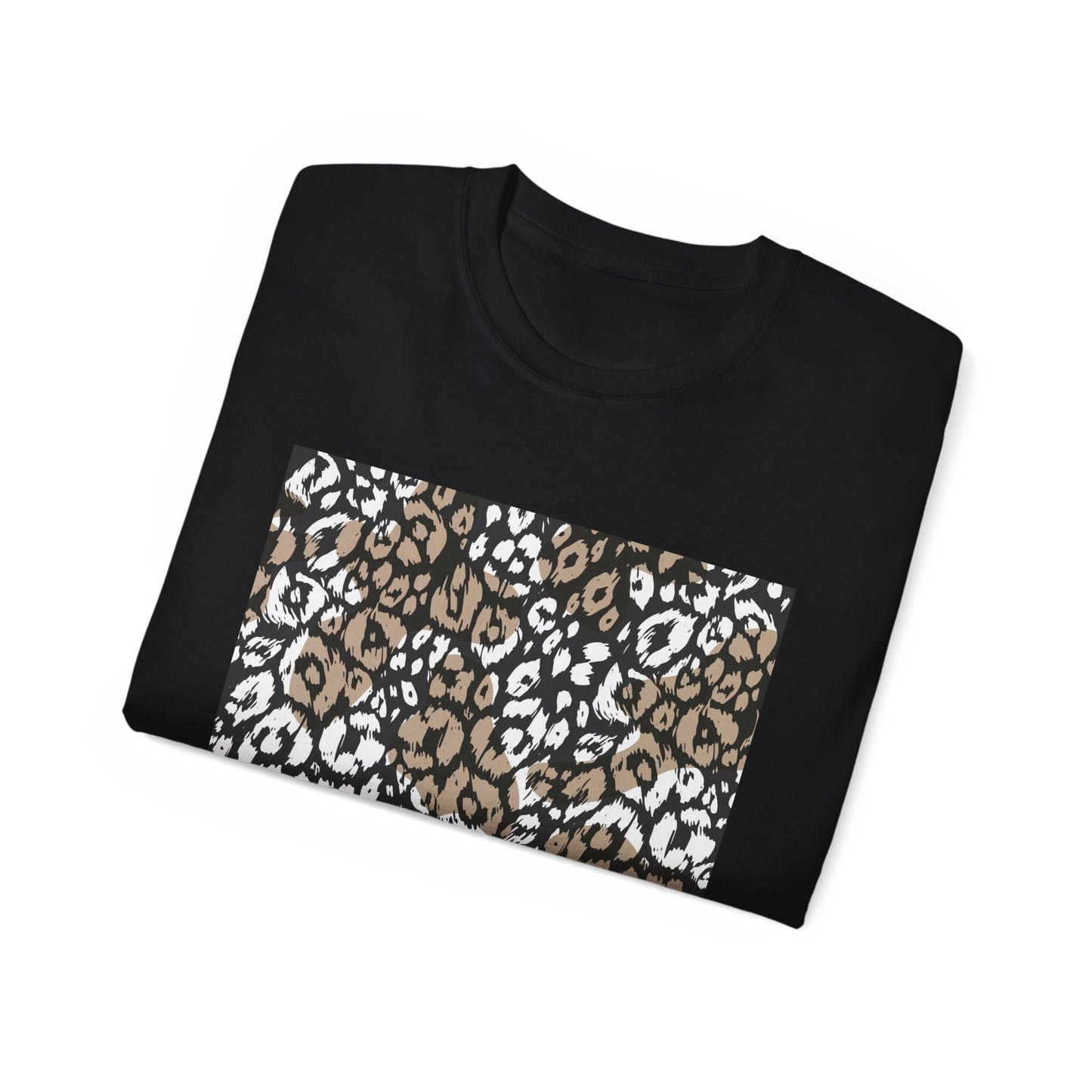Leopard Print Unisex Ultra Cotton Tee - Casual Chic Style for Every Occasion