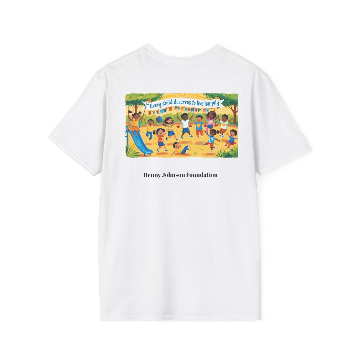 Every Child Deserves Unisex Softstyle T-Shirt - Support Benny Johnson Foundation