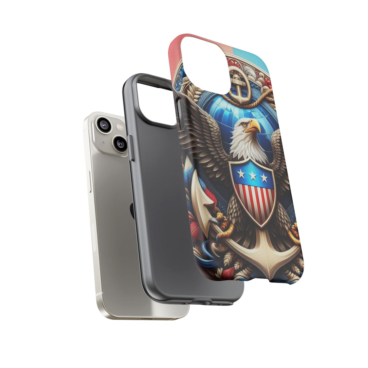 Bold Eagle Phone Case - Patriotic Design for USA and Military Fans