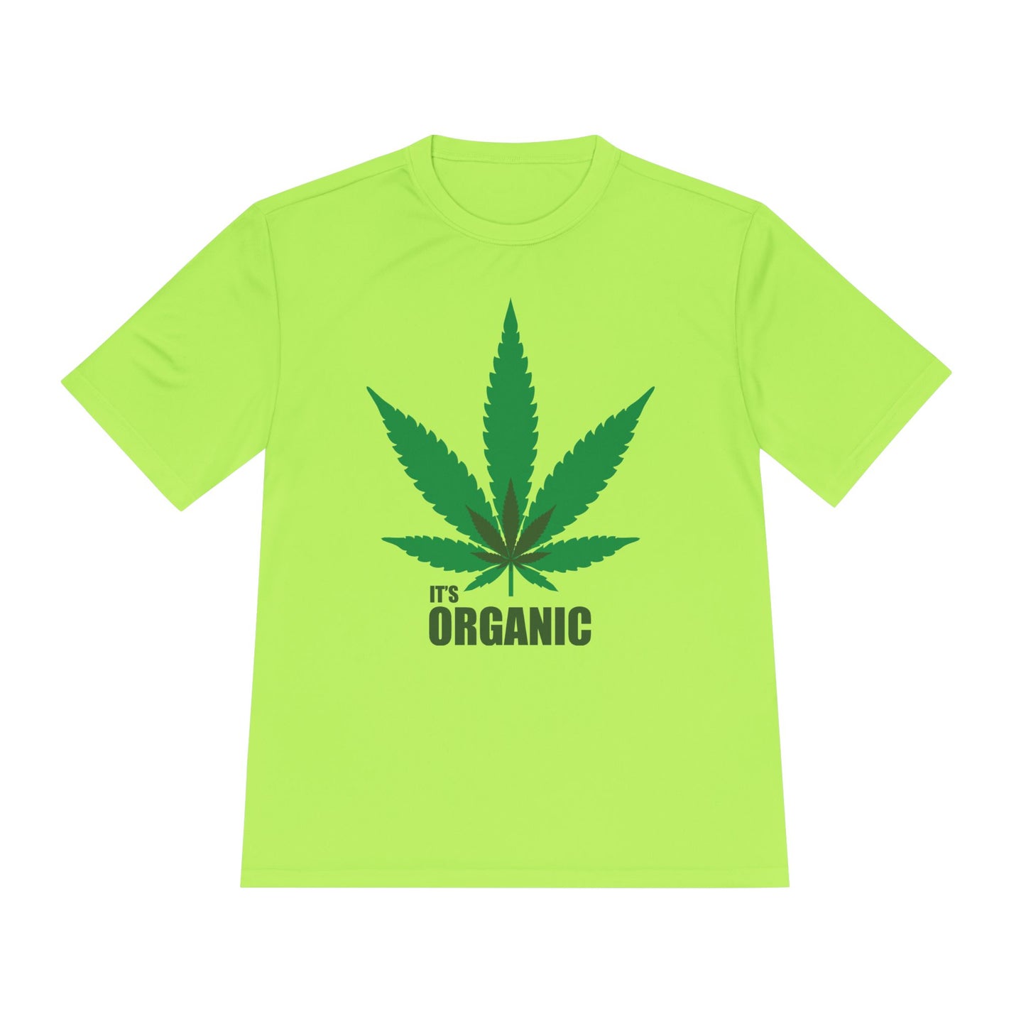 Organic Cannabis Leaf Unisex Moisture Wicking Tee