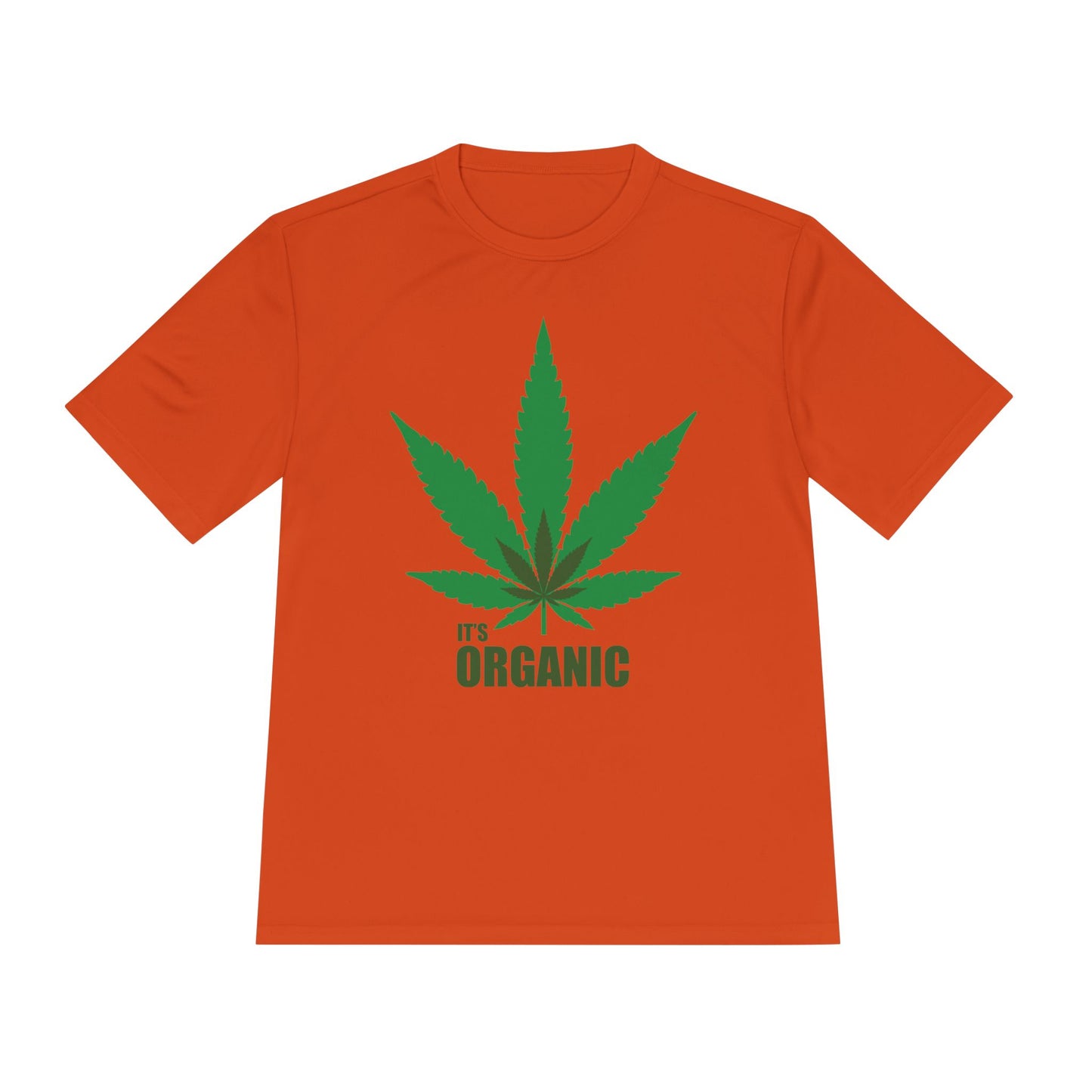 Organic Cannabis Leaf Unisex Moisture Wicking Tee