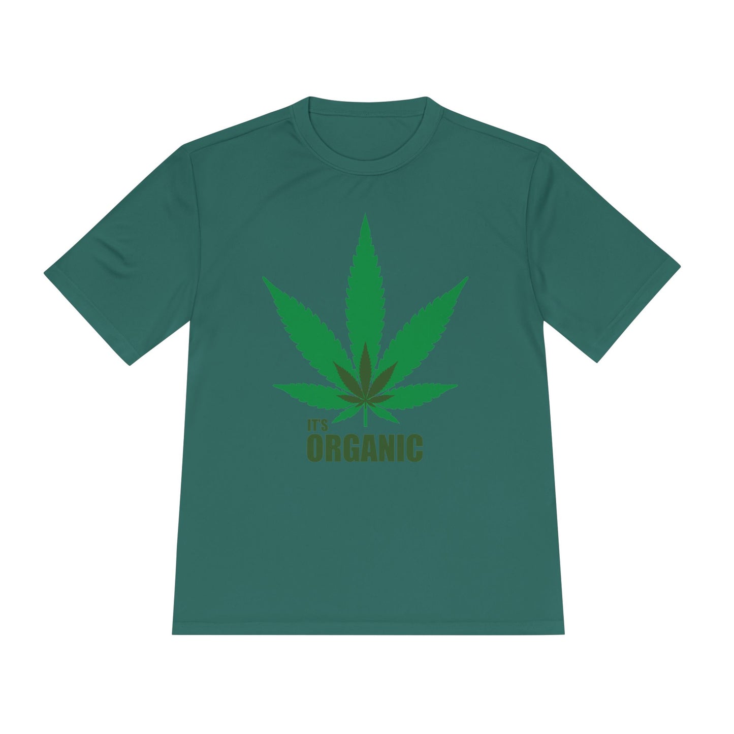 Organic Cannabis Leaf Unisex Moisture Wicking Tee