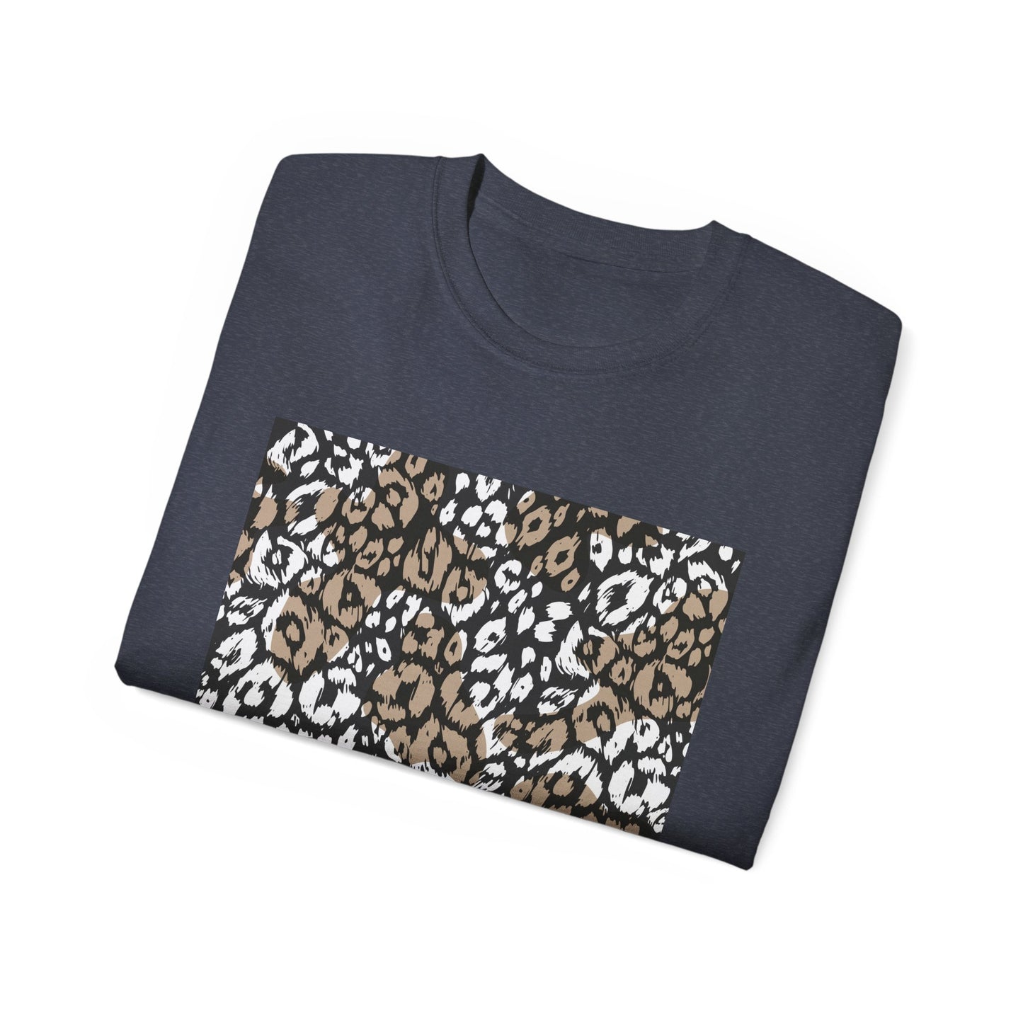 Leopard Print Unisex Ultra Cotton Tee - Casual Chic Style for Every Occasion