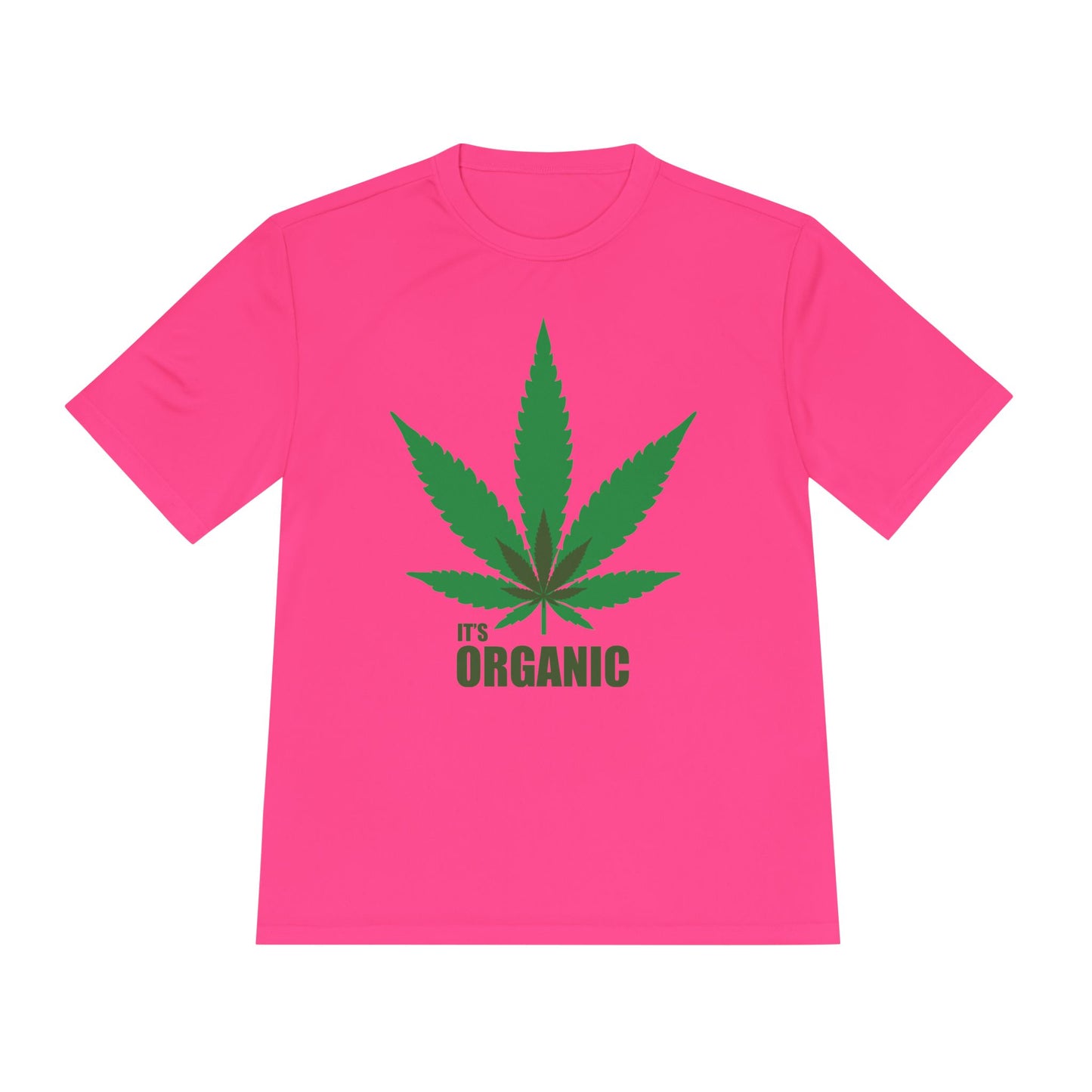 Organic Cannabis Leaf Unisex Moisture Wicking Tee