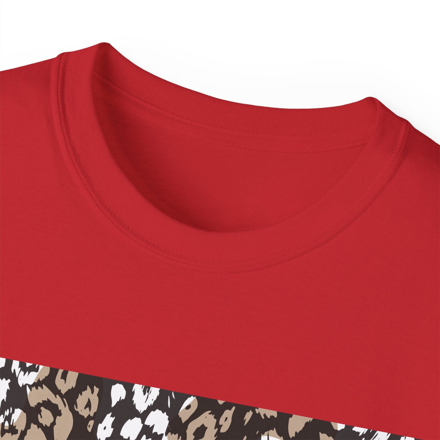 Leopard Print Unisex Ultra Cotton Tee - Casual Chic Style for Every Occasion
