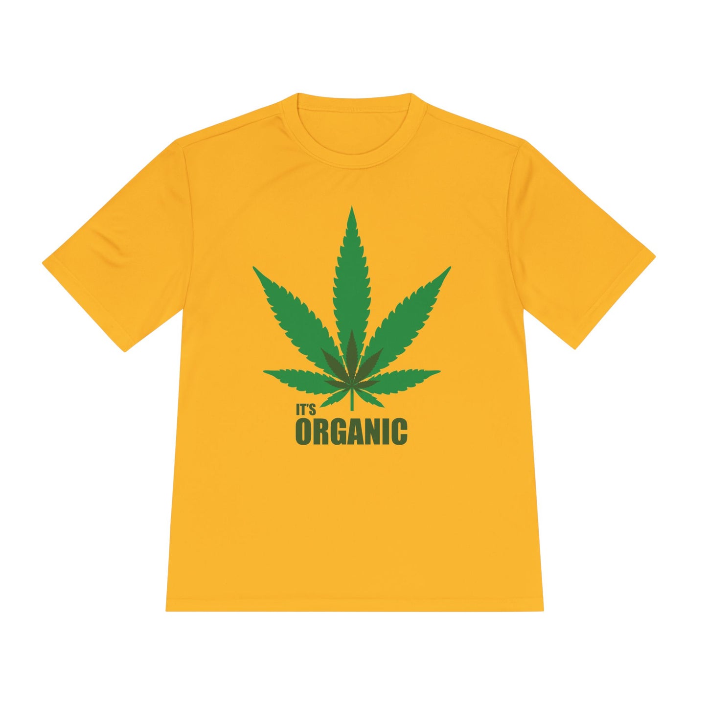 Organic Cannabis Leaf Unisex Moisture Wicking Tee