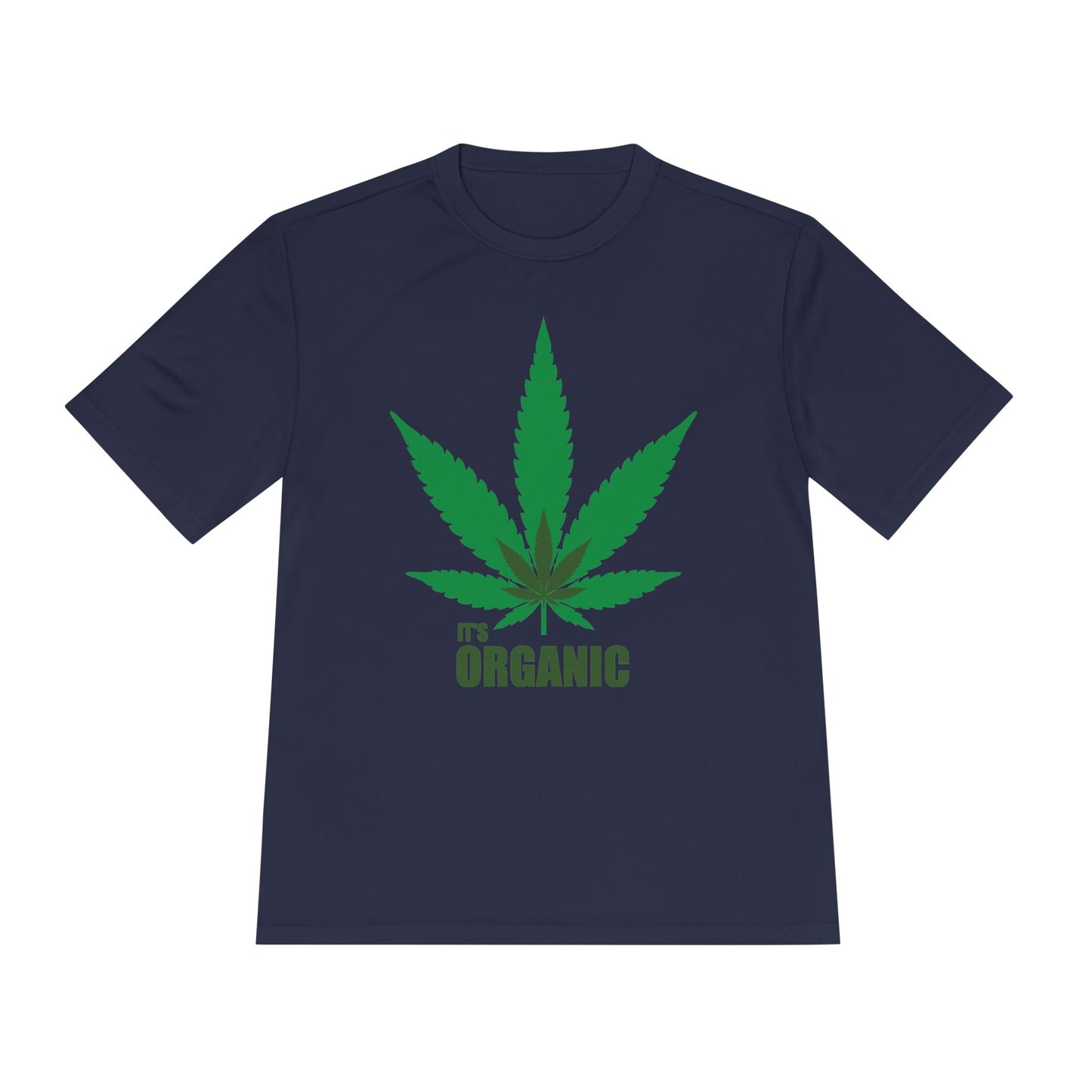 Organic Cannabis Leaf Unisex Moisture Wicking Tee