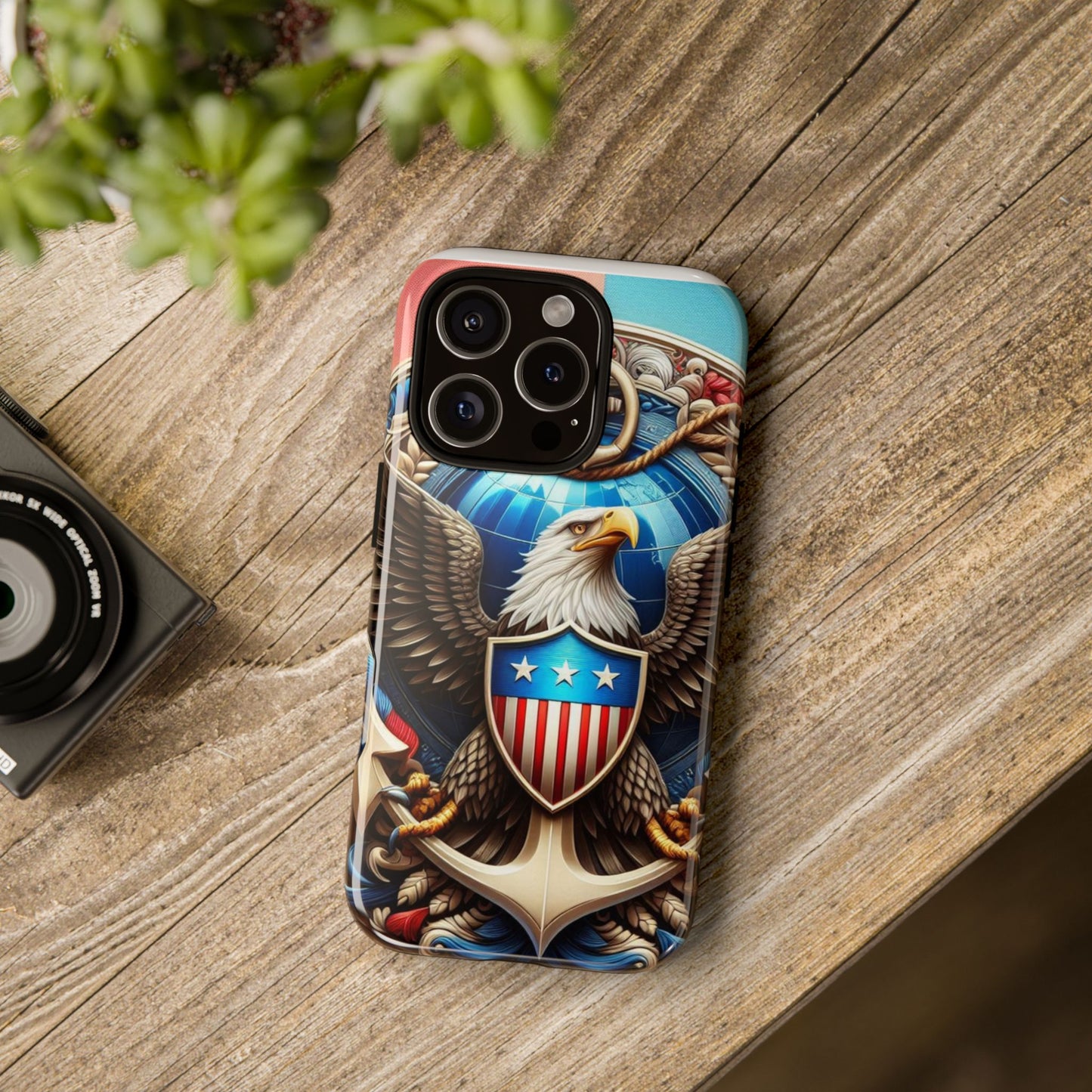 Bold Eagle Phone Case - Patriotic Design for USA and Military Fans
