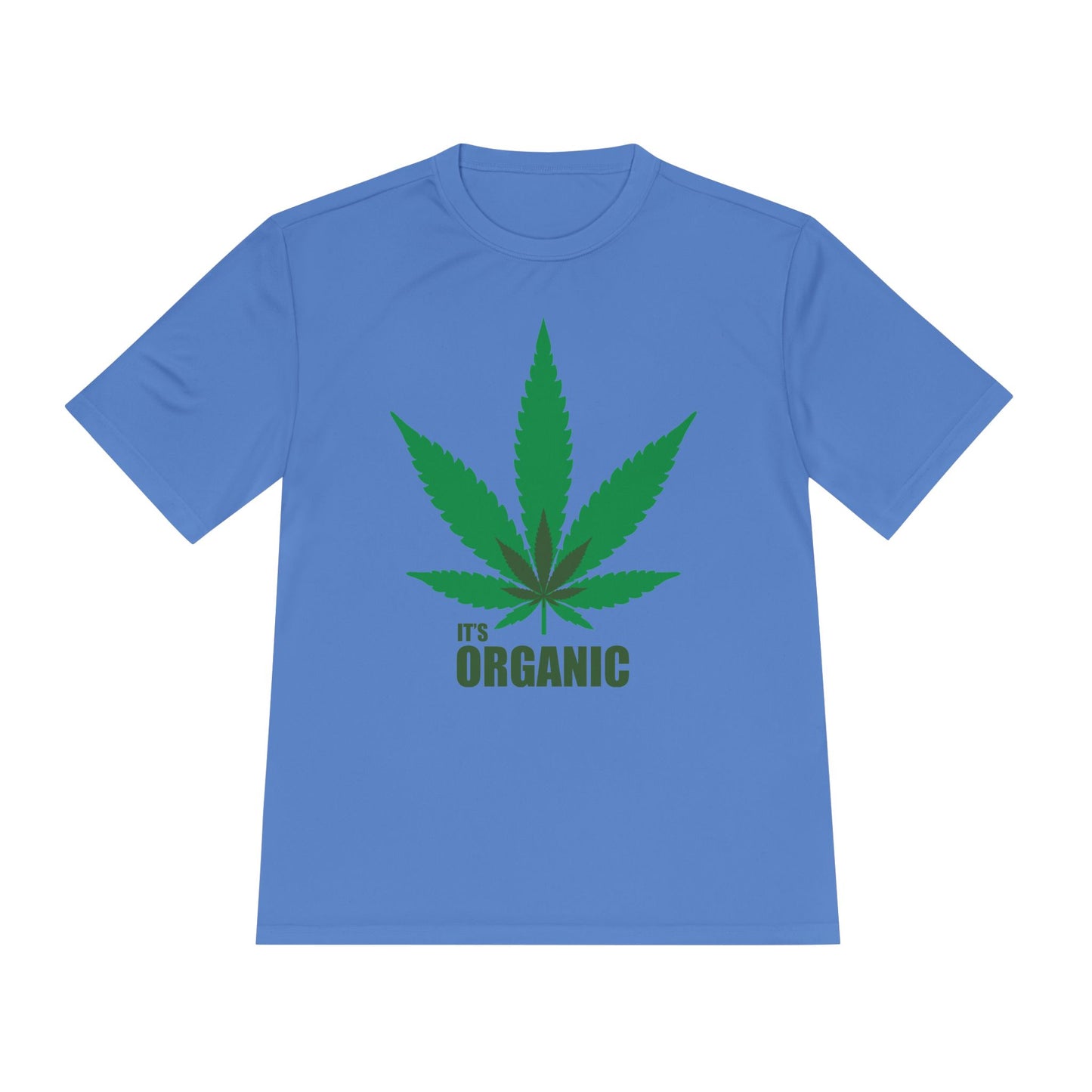 Organic Cannabis Leaf Unisex Moisture Wicking Tee