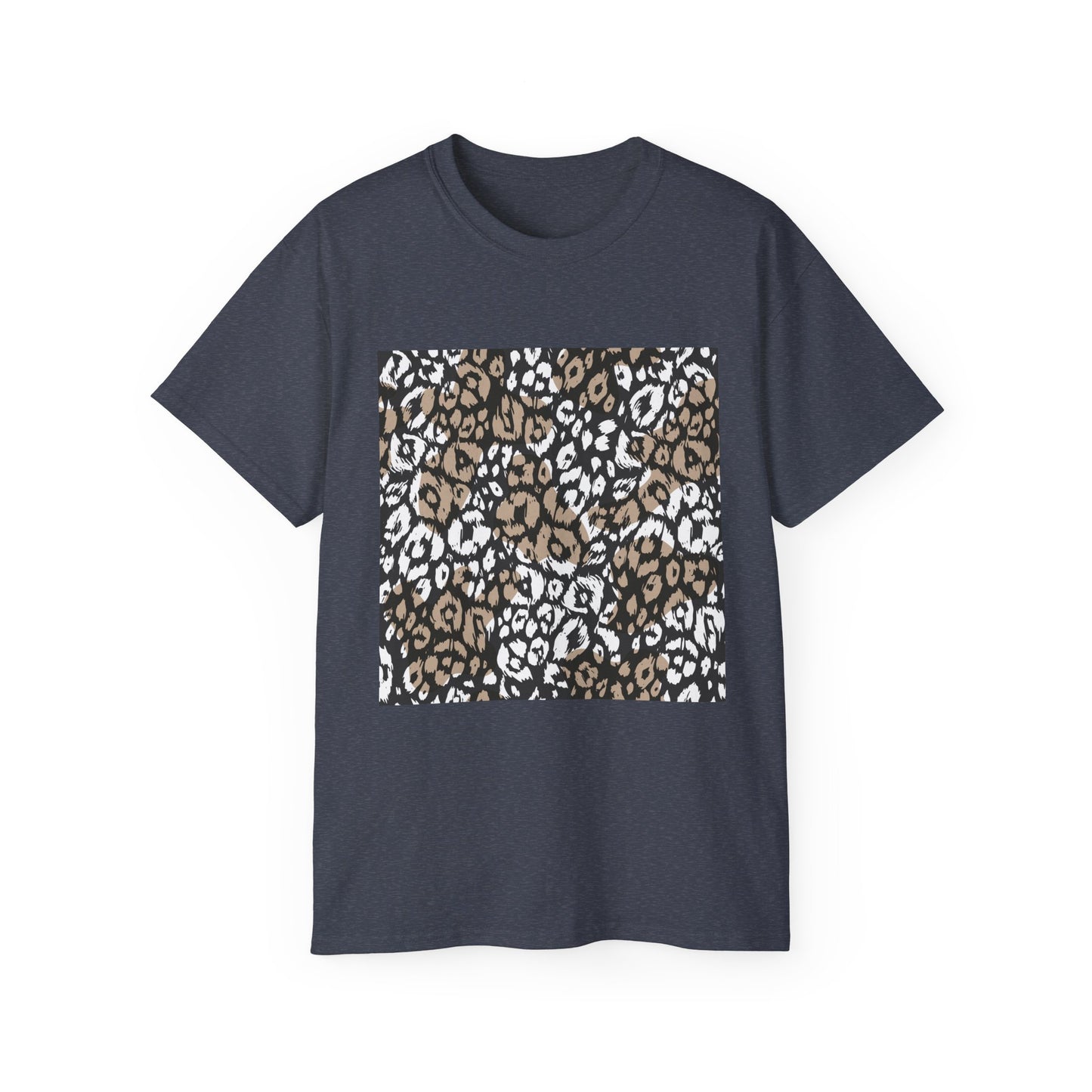 Leopard Print Unisex Ultra Cotton Tee - Casual Chic Style for Every Occasion