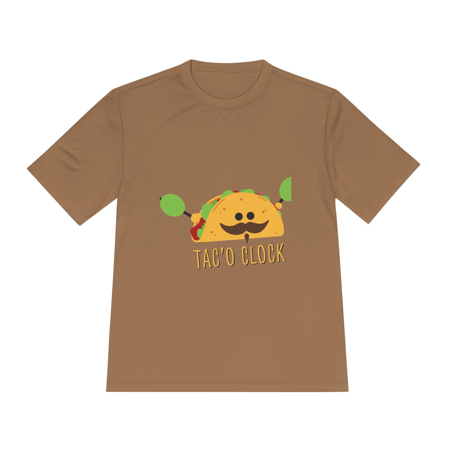 Unisex Taco Clock Moisture Wicking Tee - Fun Foodie Shirt for Casual Wear