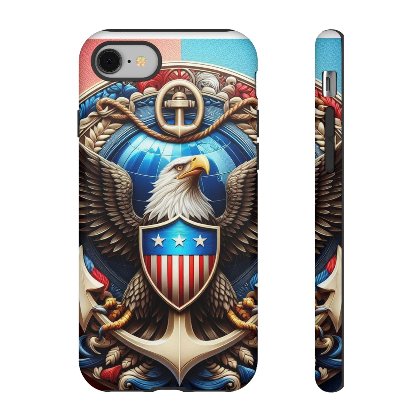 Bold Eagle Phone Case - Patriotic Design for USA and Military Fans
