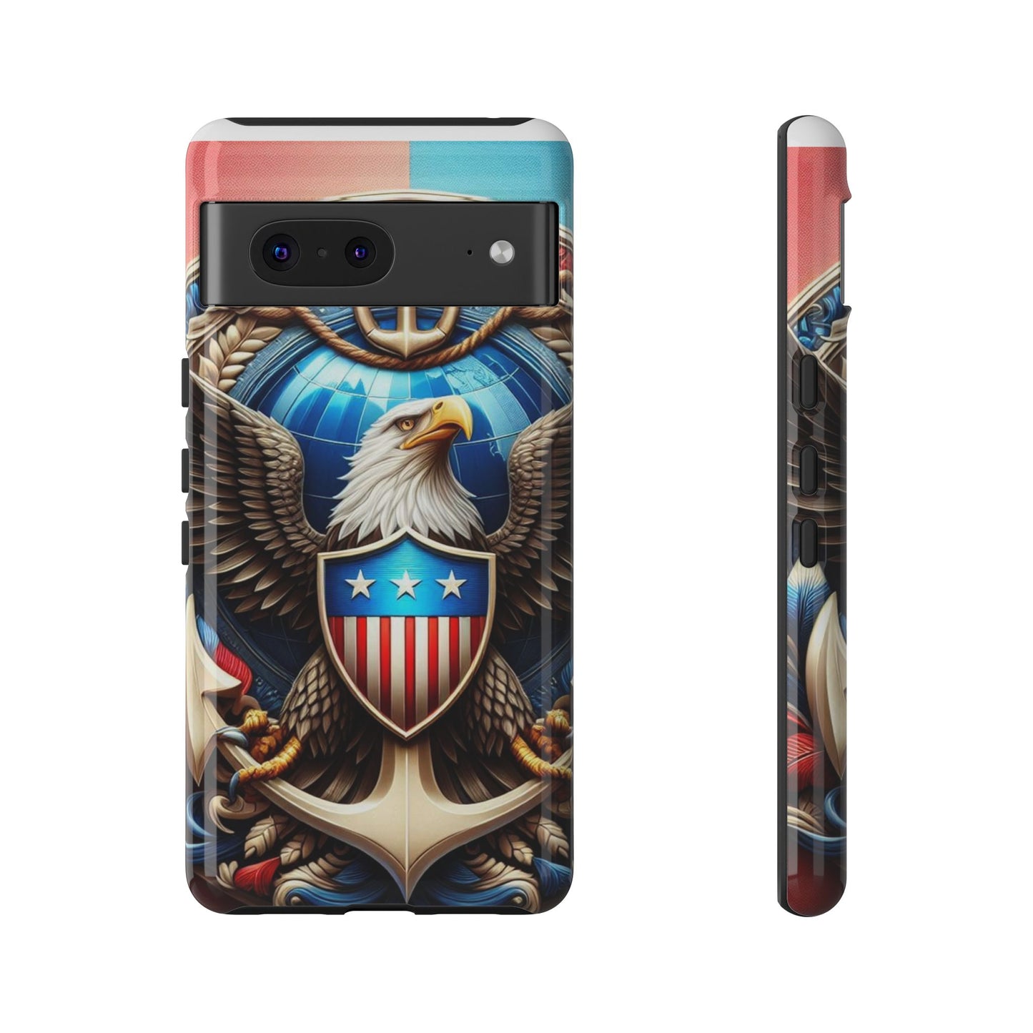 Bold Eagle Phone Case - Patriotic Design for USA and Military Fans
